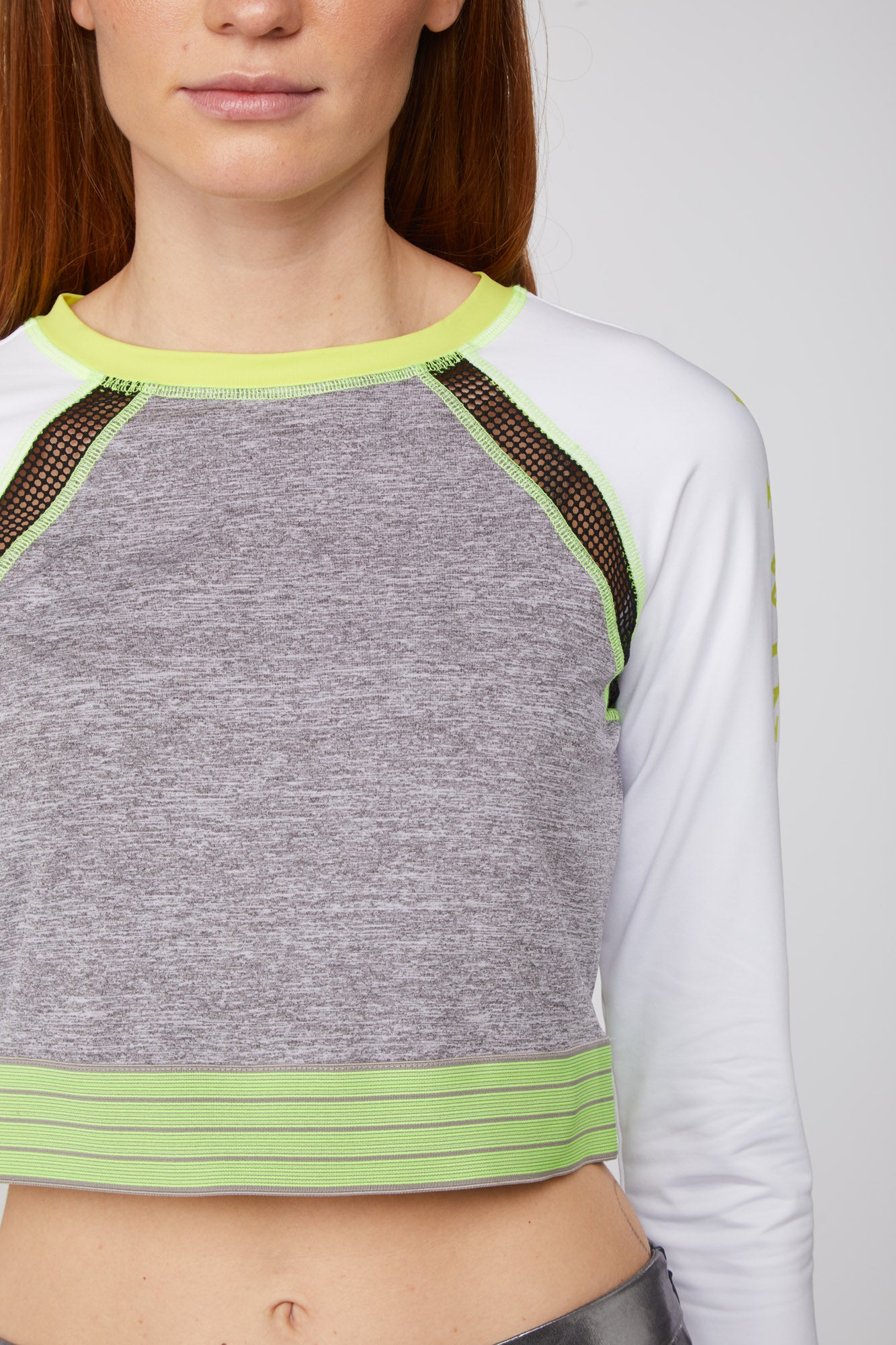 TWINSET Mehrfarbiges Crop-Sportshirt