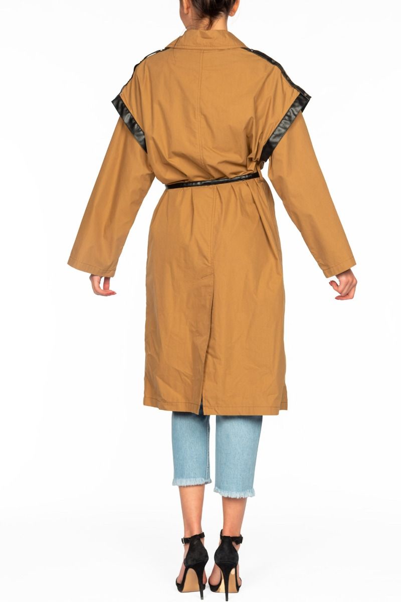 OOF WEAR Trenchcoat Lungo Tabacco