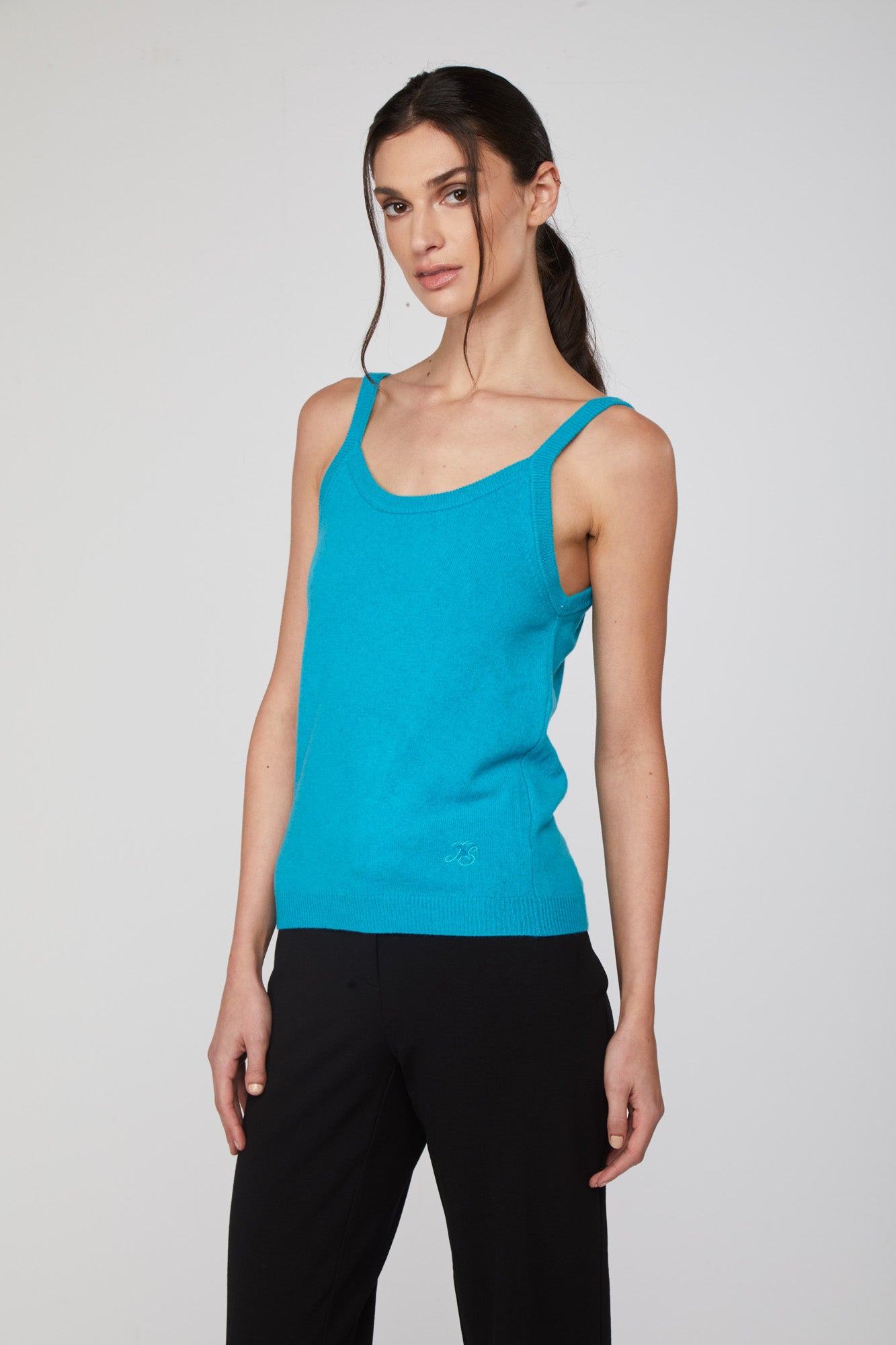 TWINSET Türkisfarbenes Strickoberteil