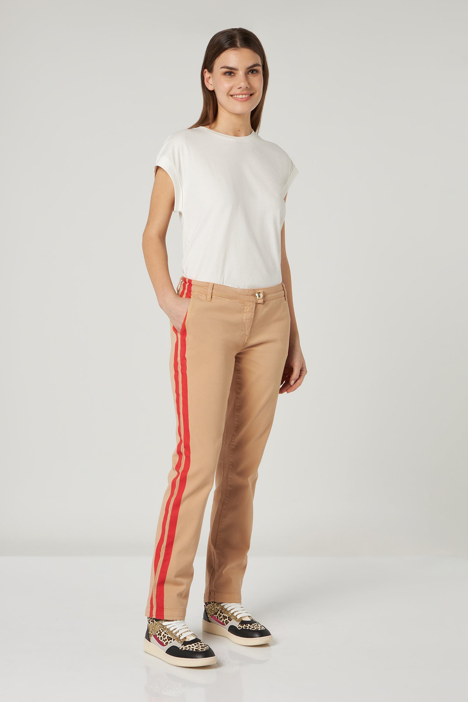 PATRIZIA PEPE Beige Hose