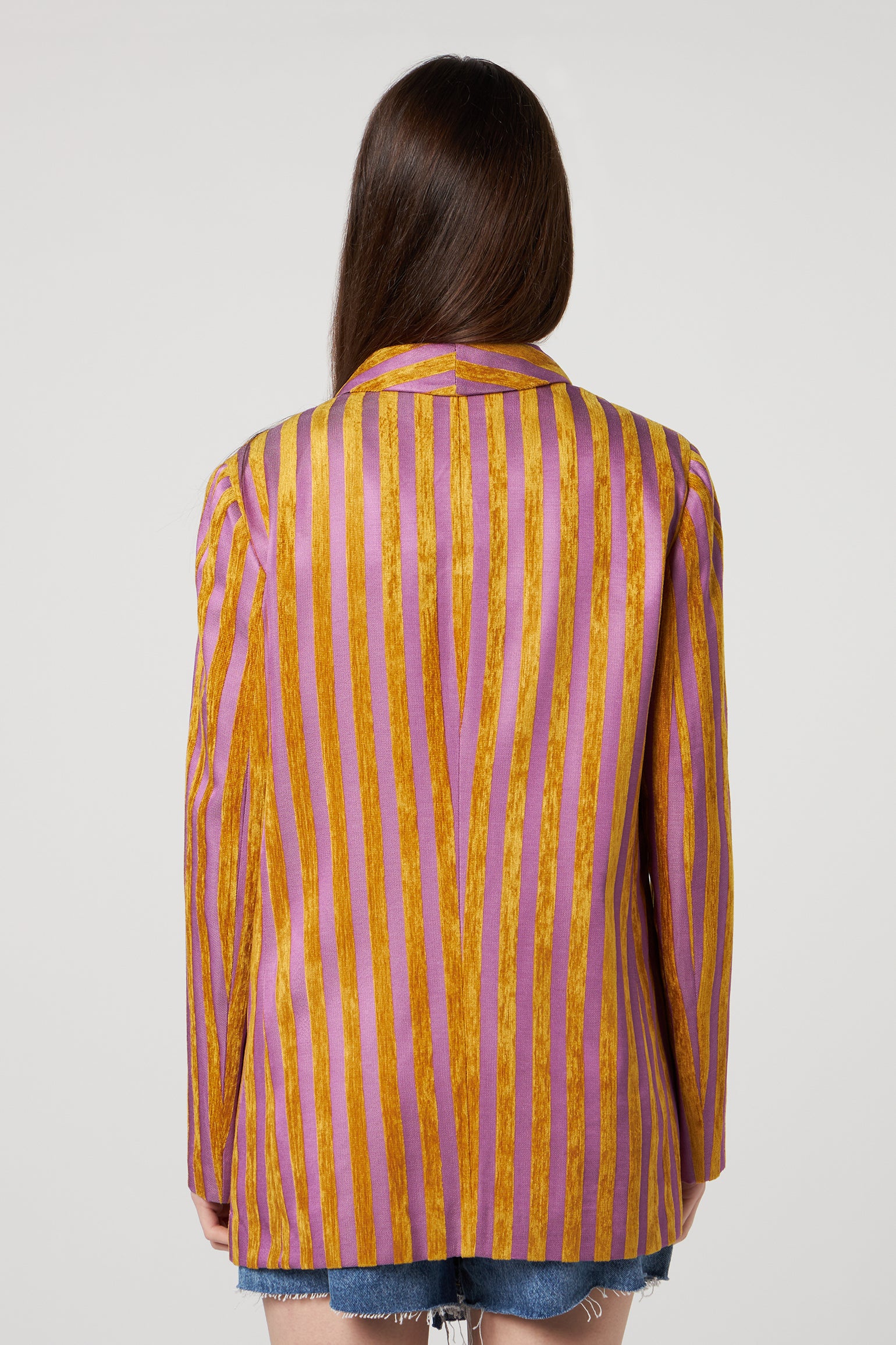 PATRZIA PEPE Color Stripes Einreihige Jacke