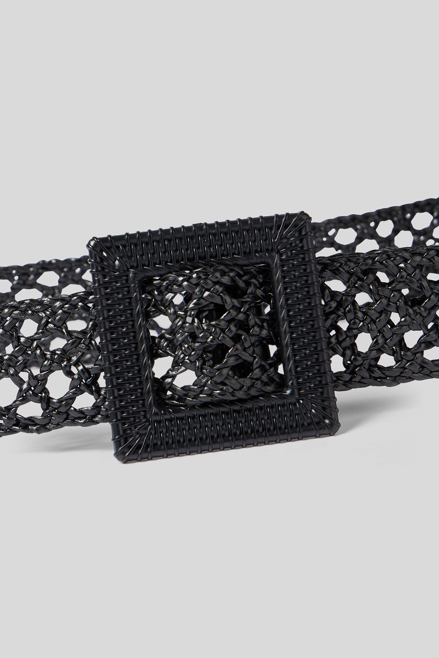 JIJIL Schwarz perforierter Gürtel