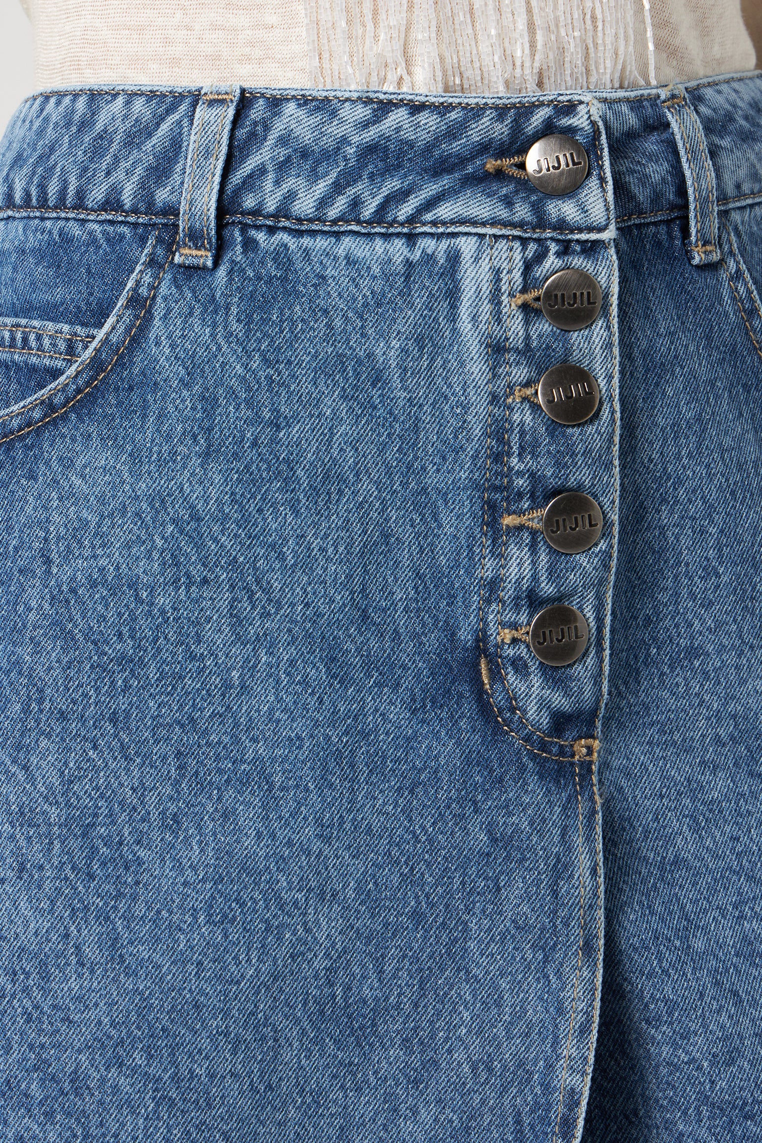 JIJIL Shorts aus Denim im Vintage-Stil
