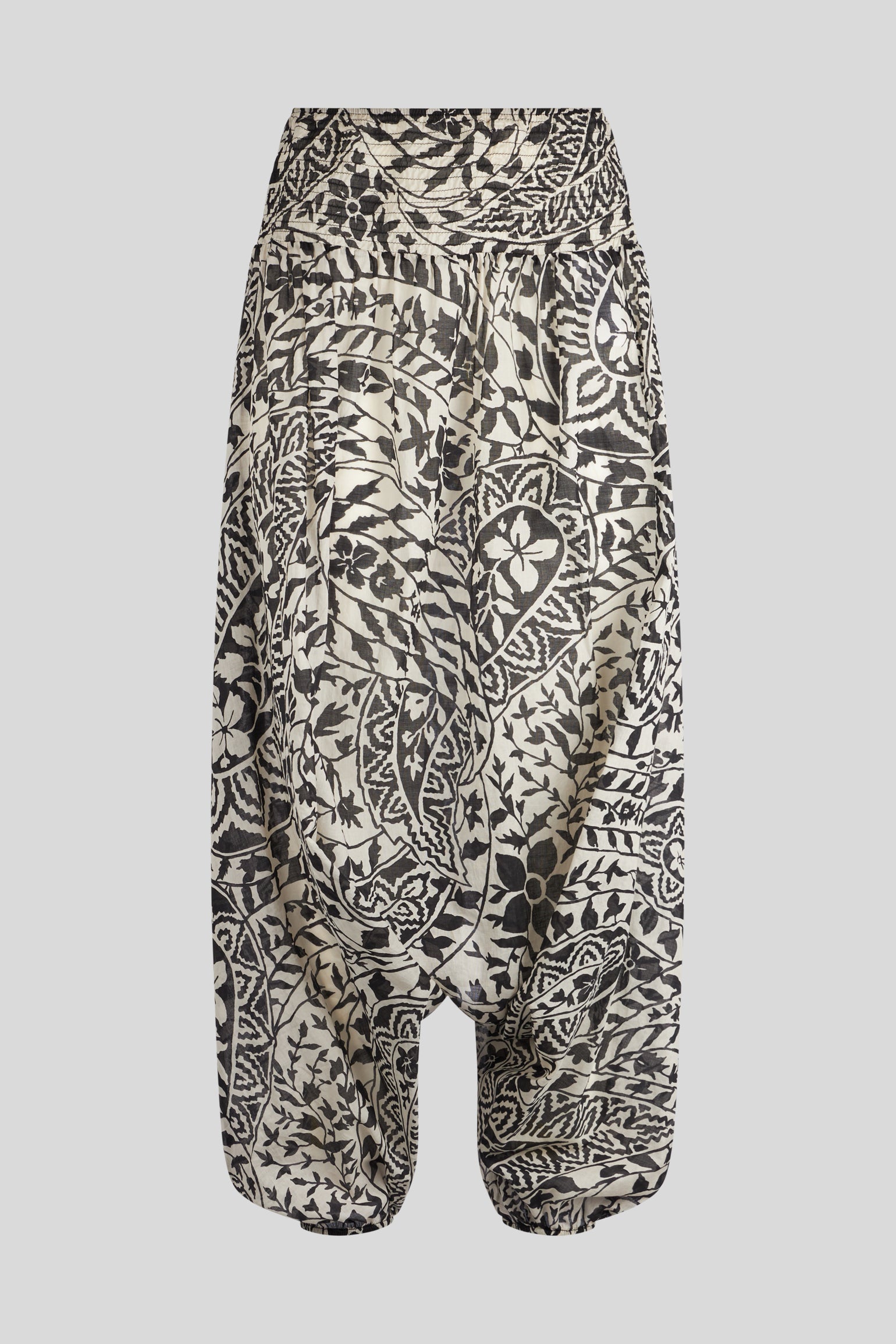 JIJIL Baumwollhose mit Efeu-Print