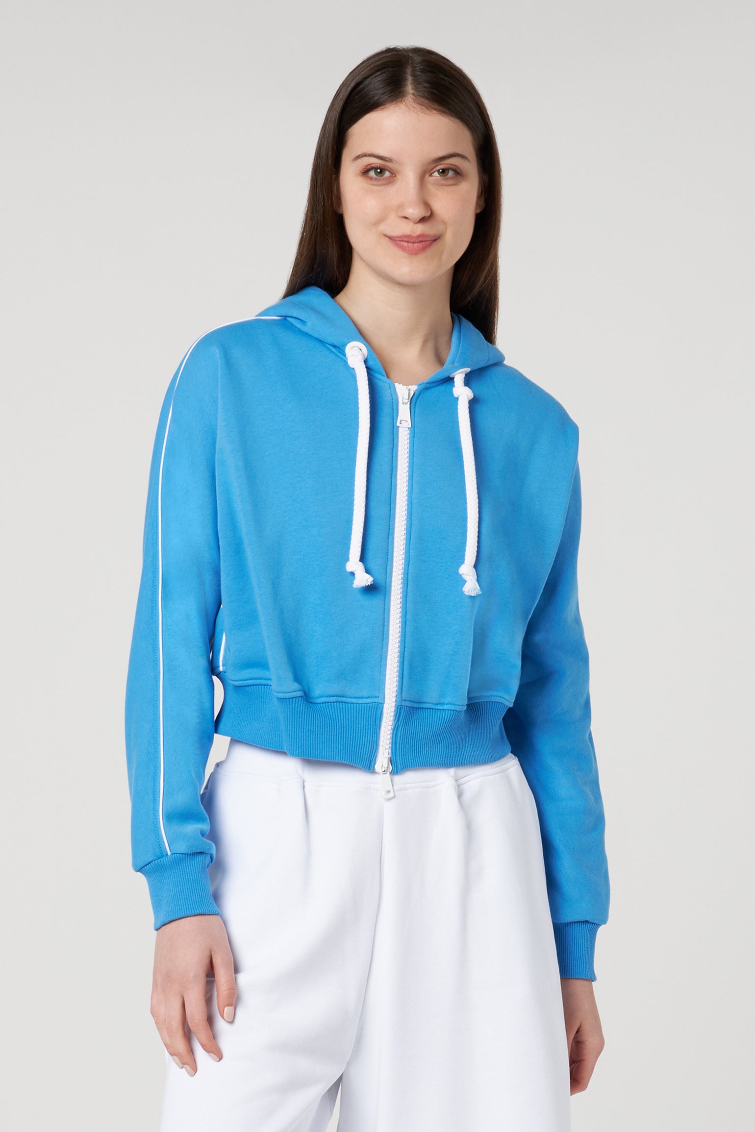 JIJIL Blau Sweatshirt mit Reißverschluss