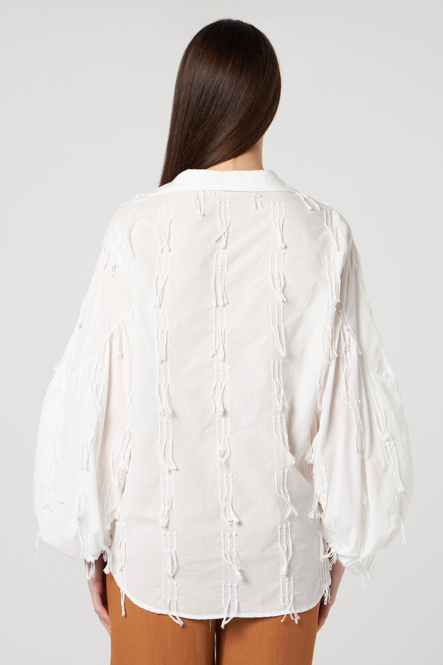 JIJIL Weiße Bluse mit Stickerei