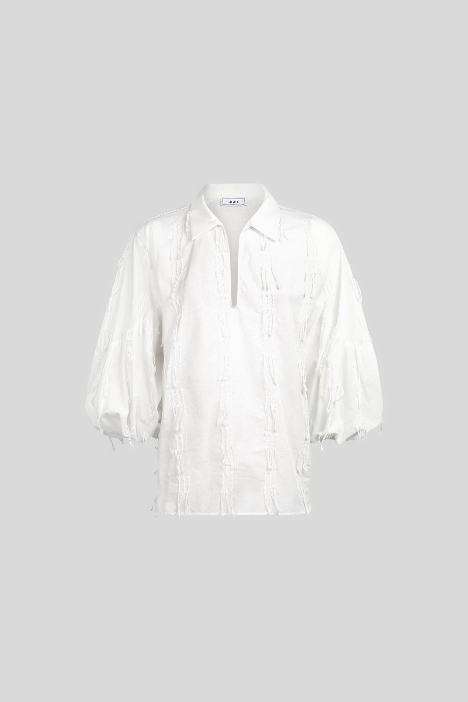 JIJIL Weiße Bluse mit Stickerei