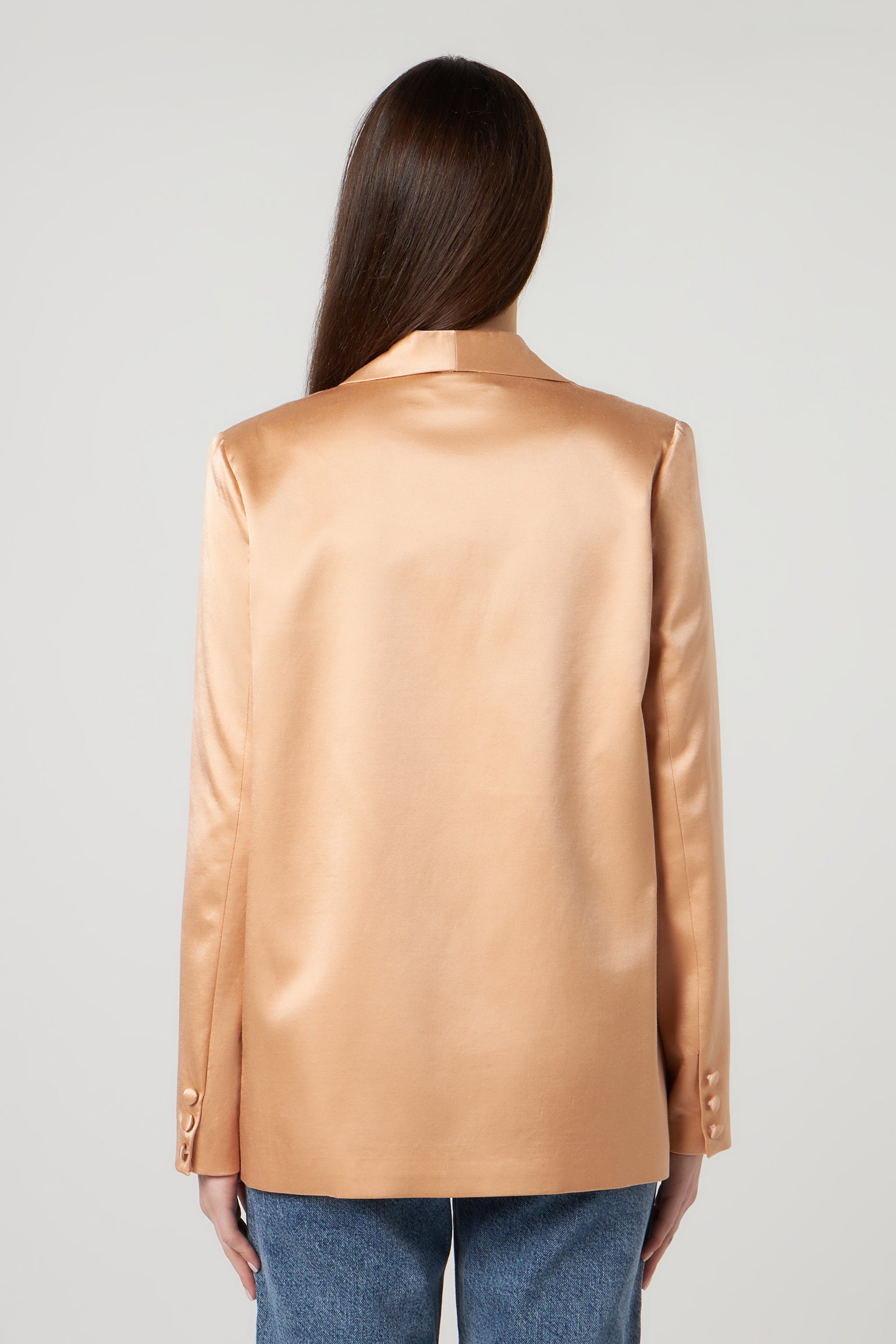 JIJIL Satin-Terrakotta-Blazer