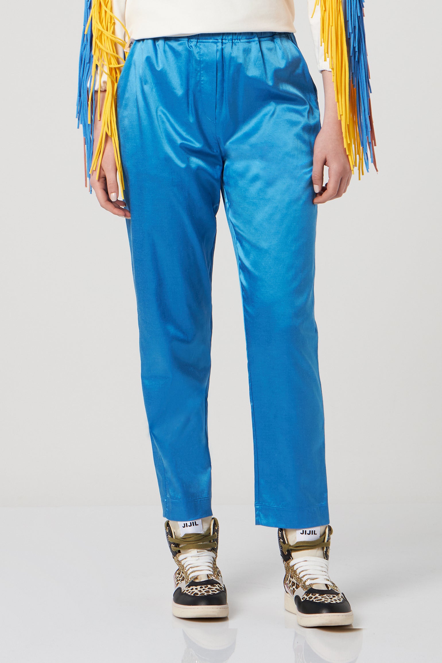 JIJIL Blau Satinhose