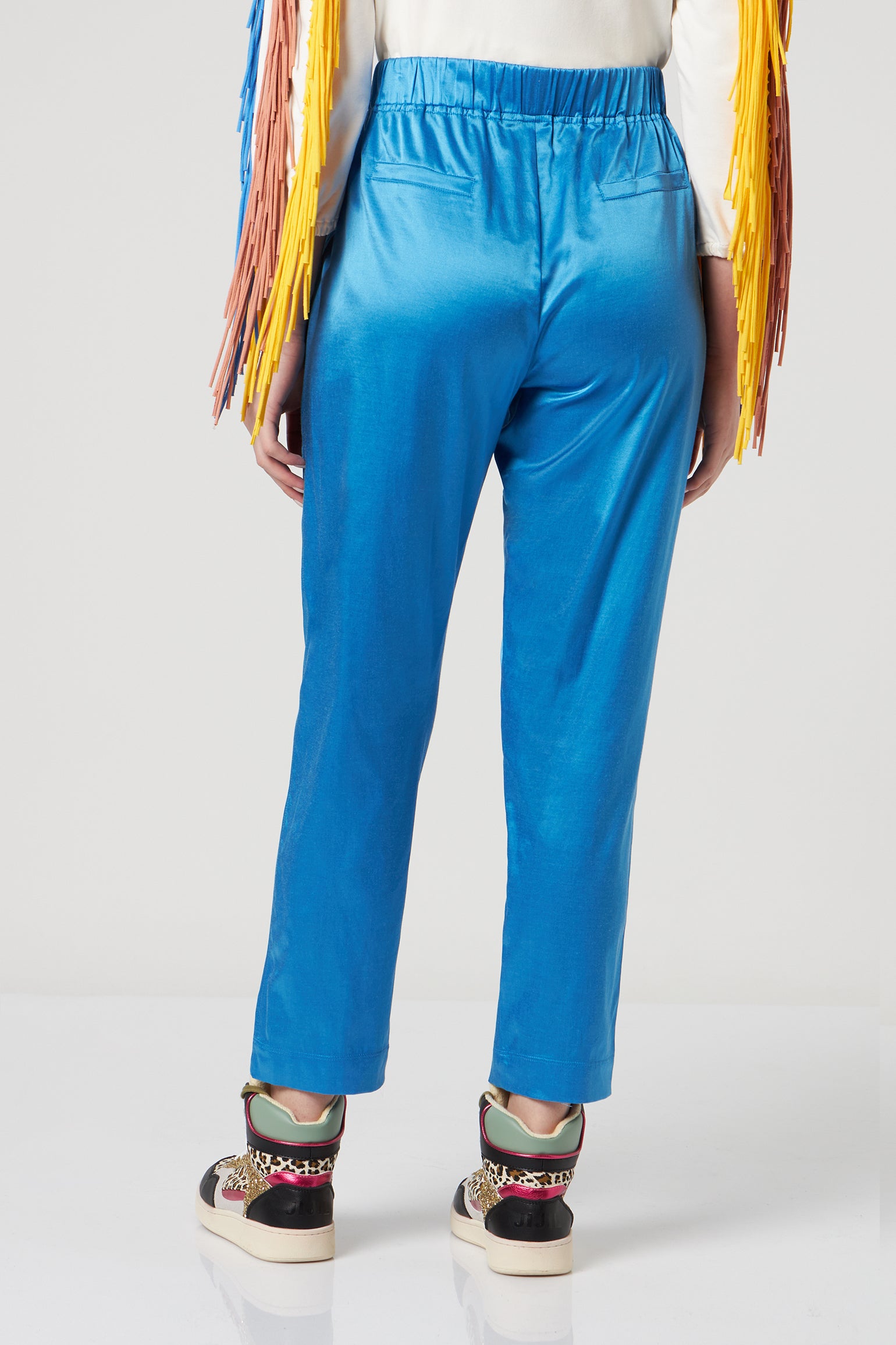 JIJIL Blau Satinhose