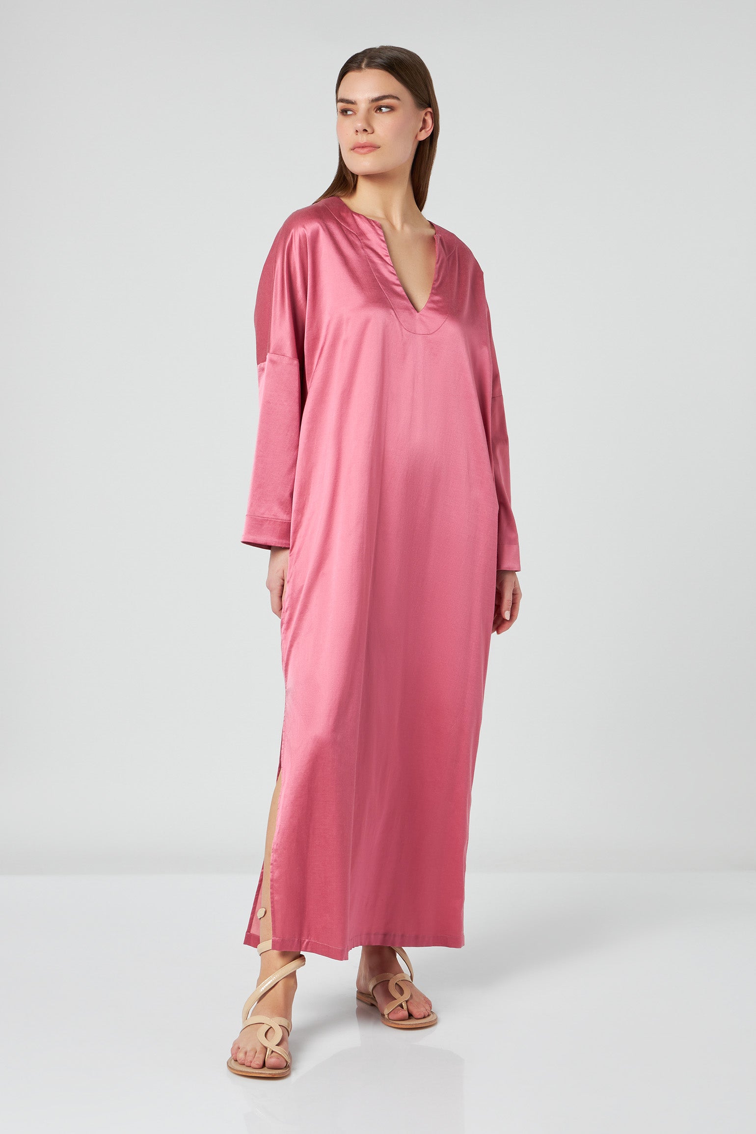 JIJIL Barbie Rose Kaftan-Kleid