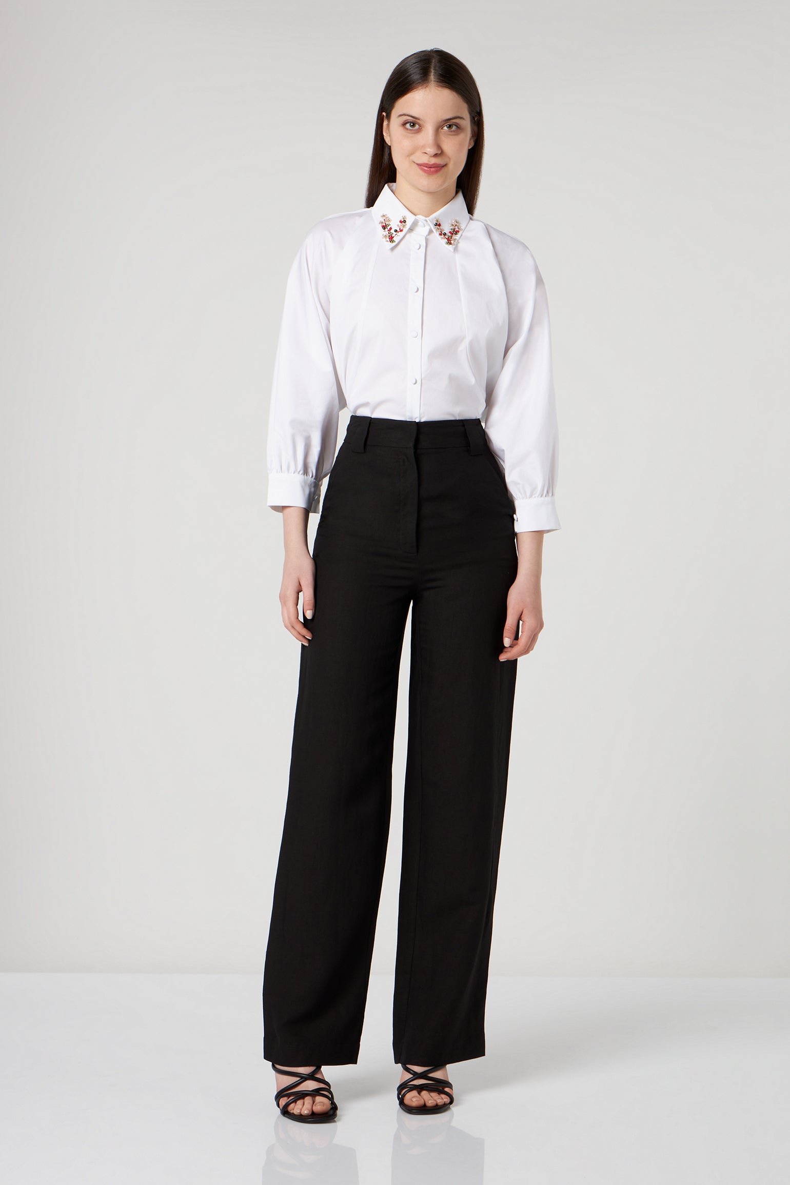 PATRIZIA PEPE Schwarz Palazzo-Hose