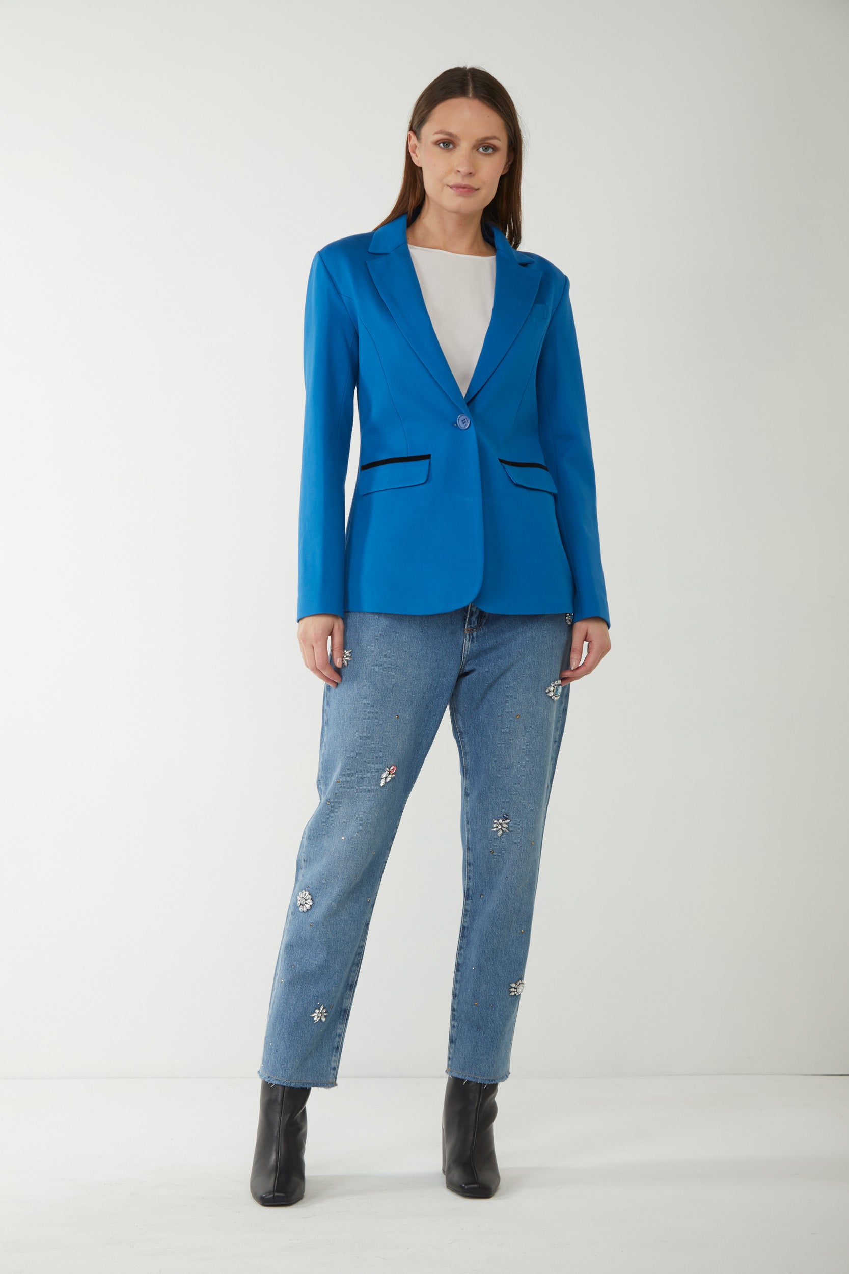 MY TWIN TWINSET Bluette einreihige Jacke