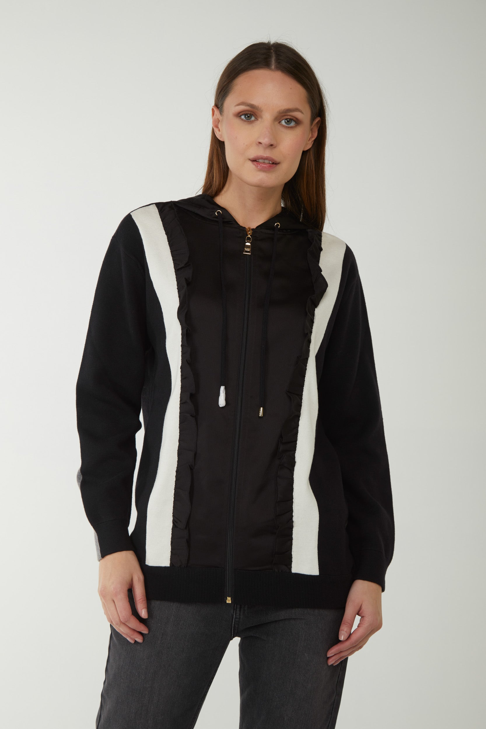 MY TWIN TWINSET Schwarz Jacke mit Kapuze