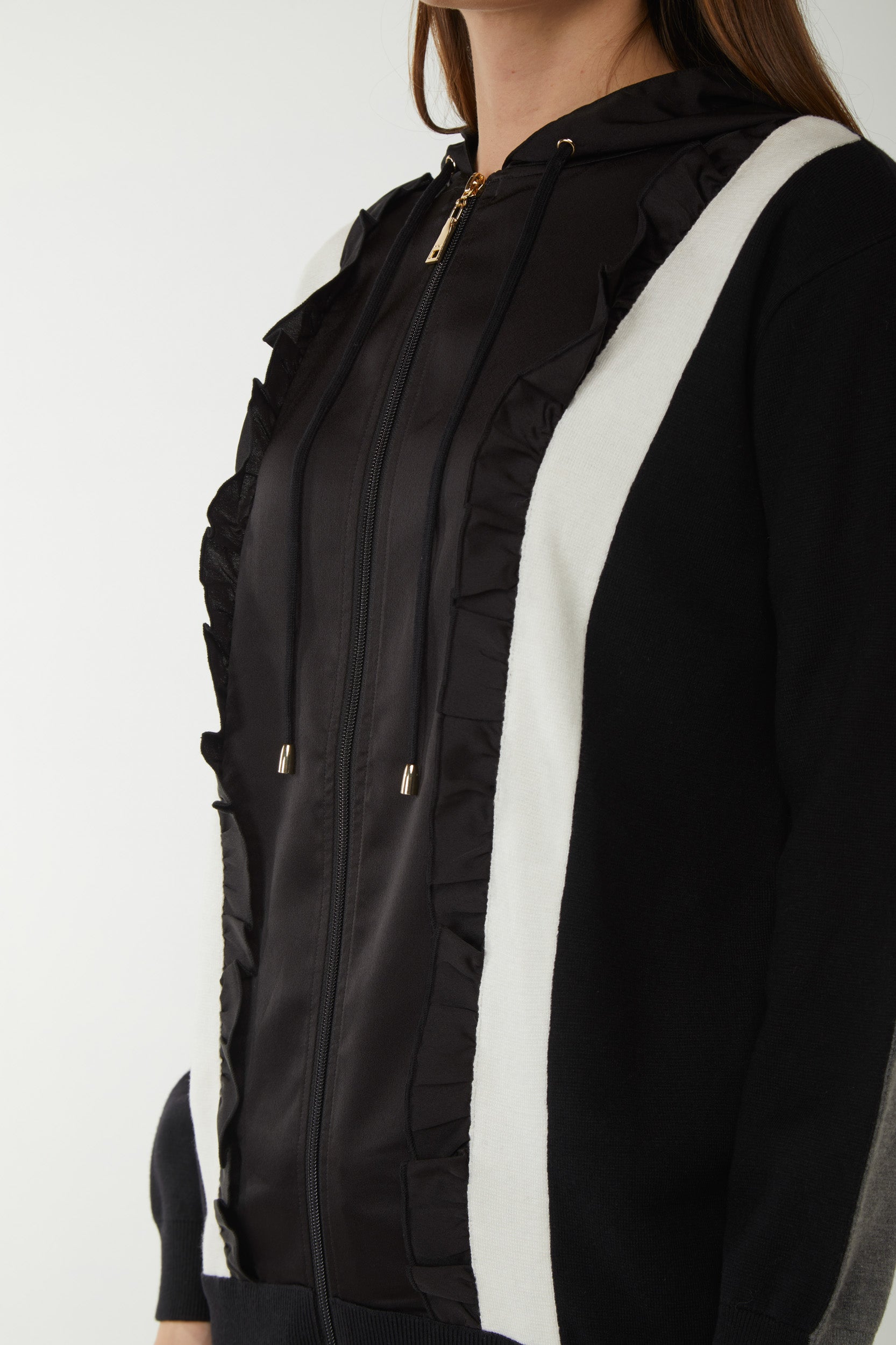 MY TWIN TWINSET Schwarz Jacke mit Kapuze