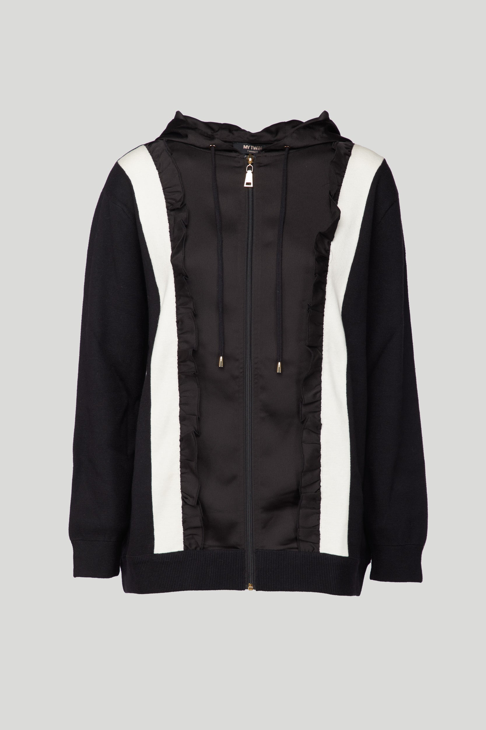 MY TWIN TWINSET Schwarz Jacke mit Kapuze