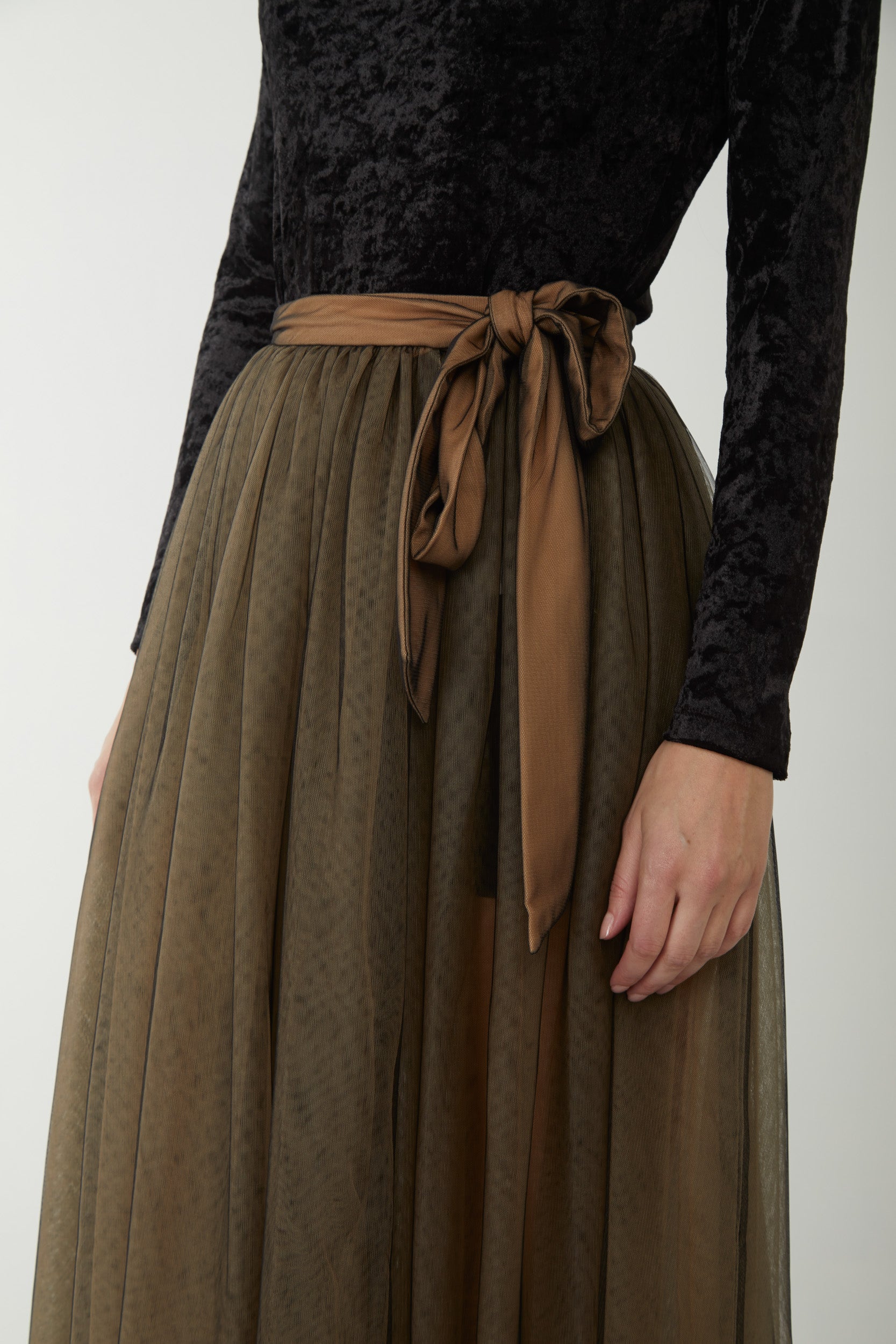 TWINSET Rock Tüllrock mit Schleife an der Taille