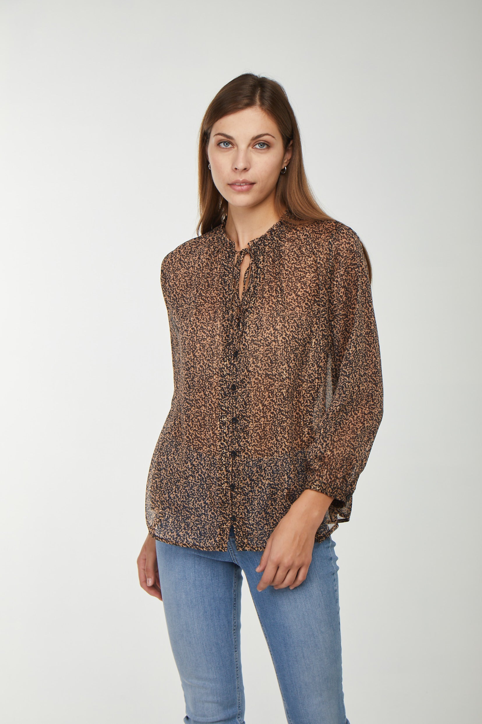 LIU JO Ausgefallene Georgette-Bluse