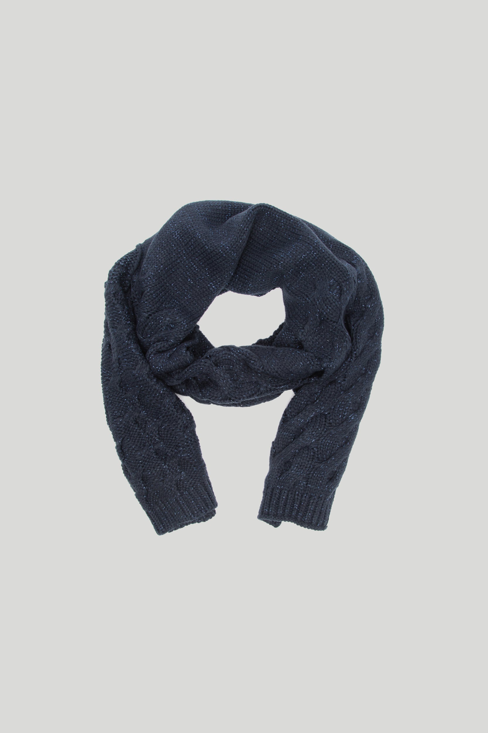 LIU Blau Strickschal