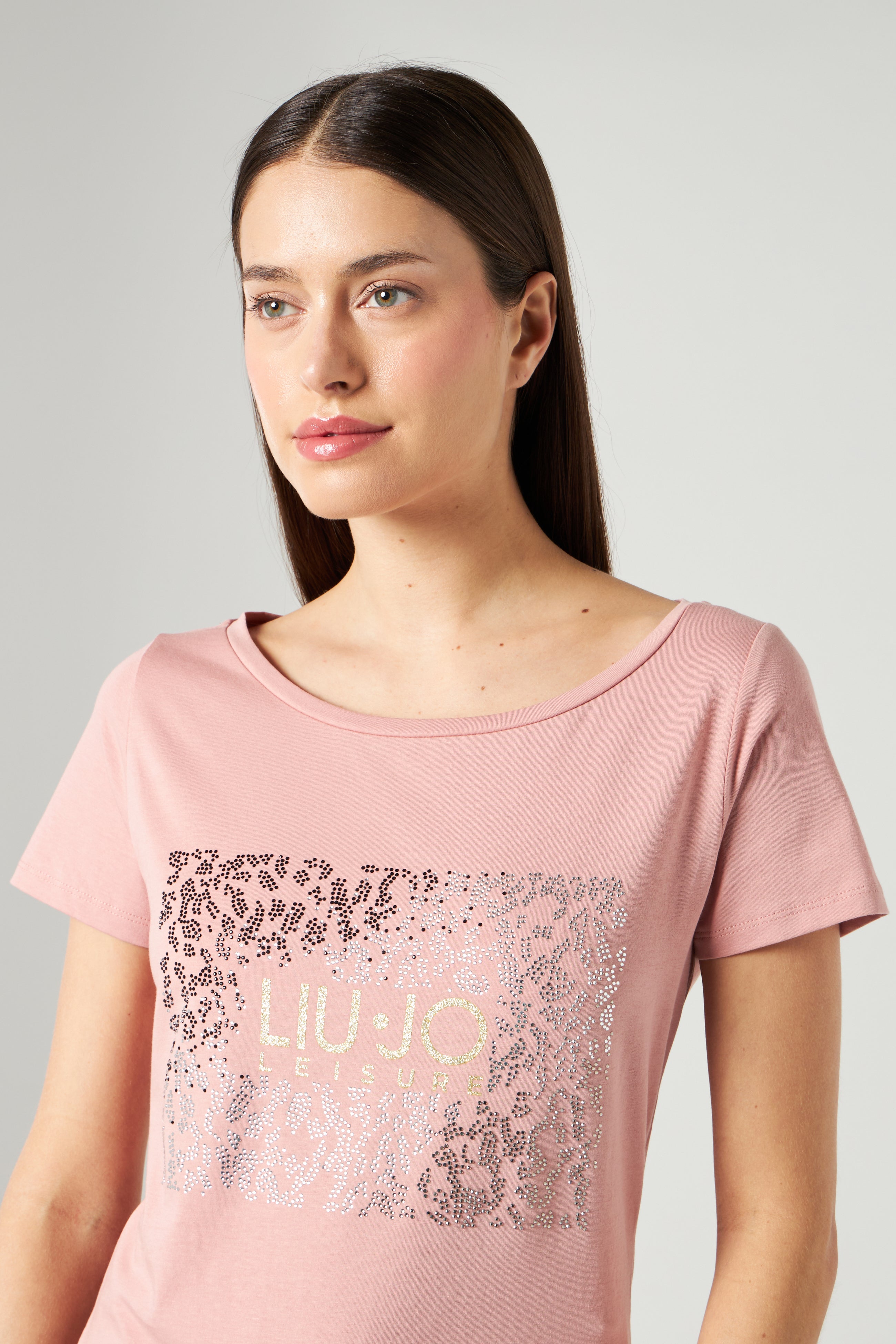LIU JO T-Shirt Rose mit Strass