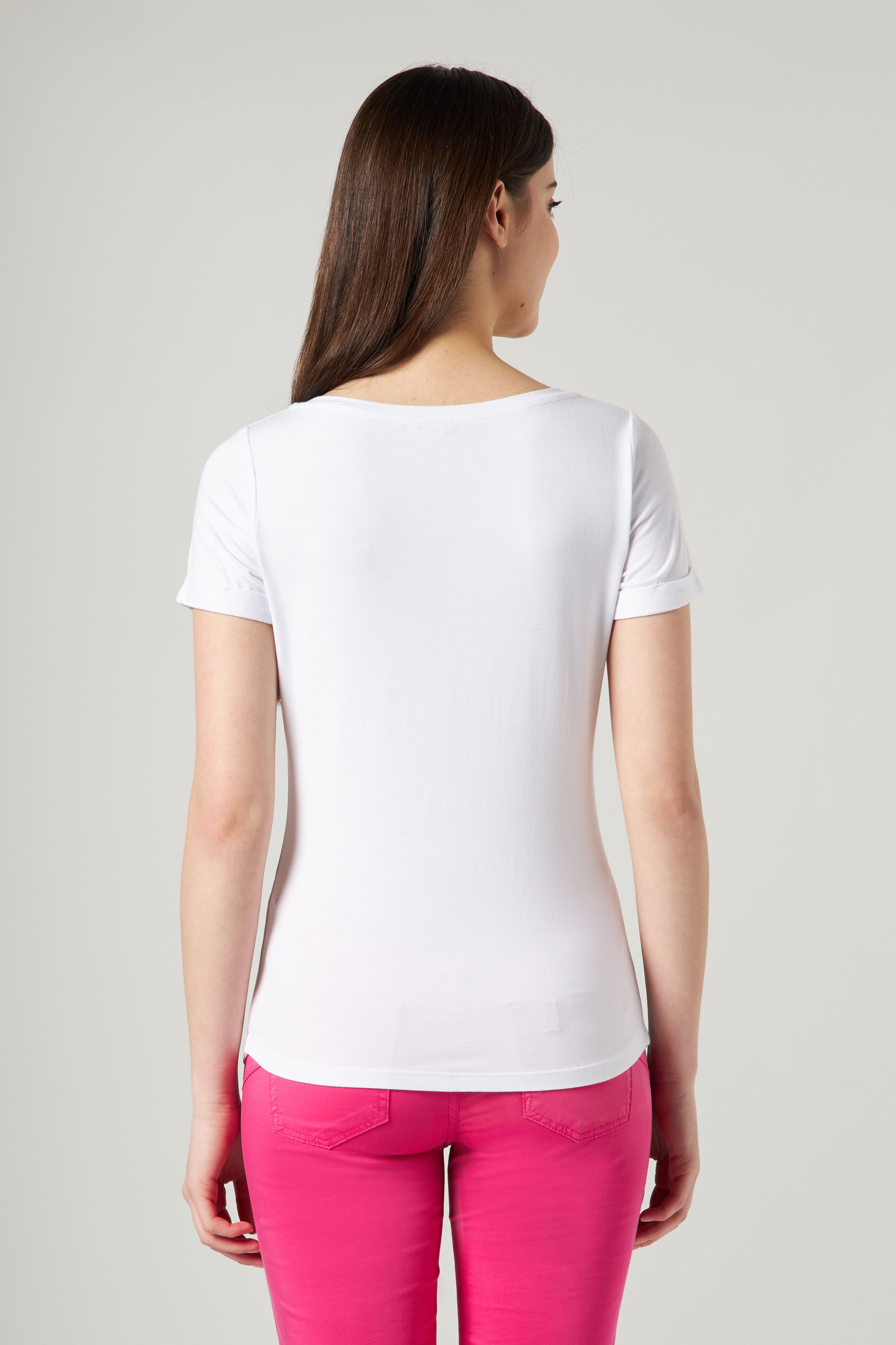 LIU JO T-Shirt Weiße mit Strass