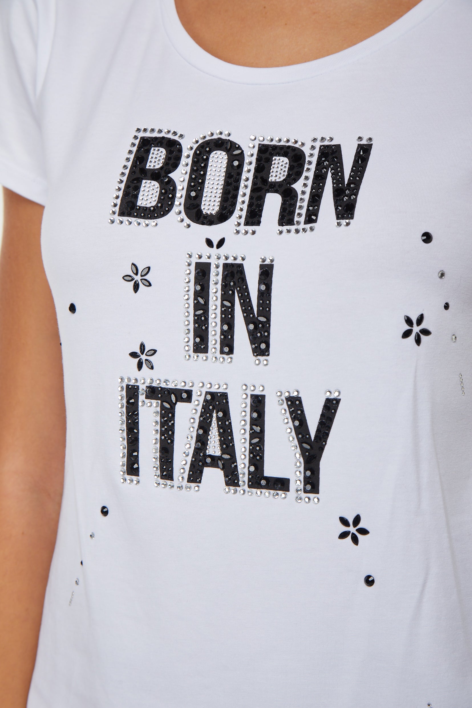 LIU JO T-Shirt mit Glitzerschriftzug