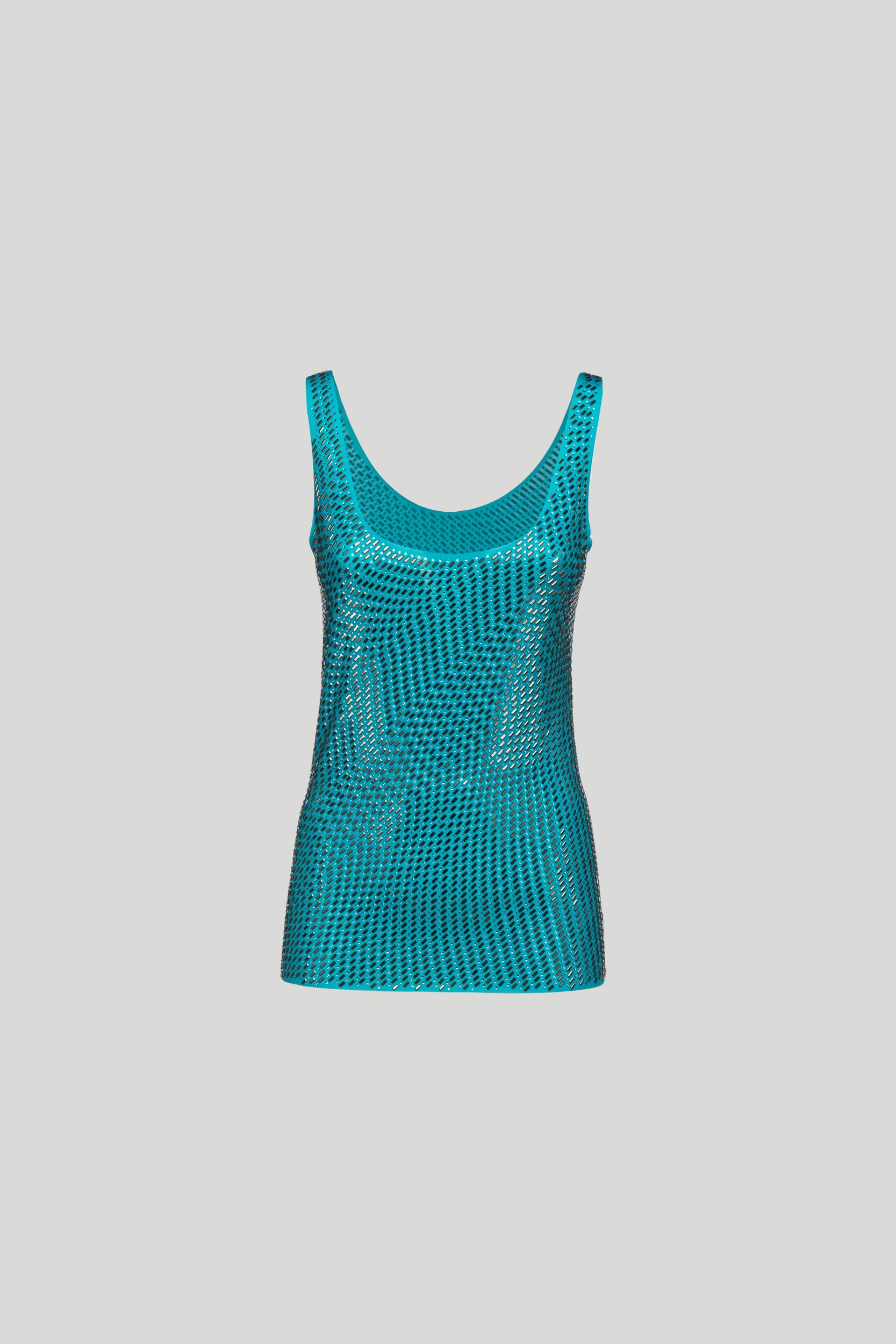 PINKO Tanktop mit Strasssteinen Grüne