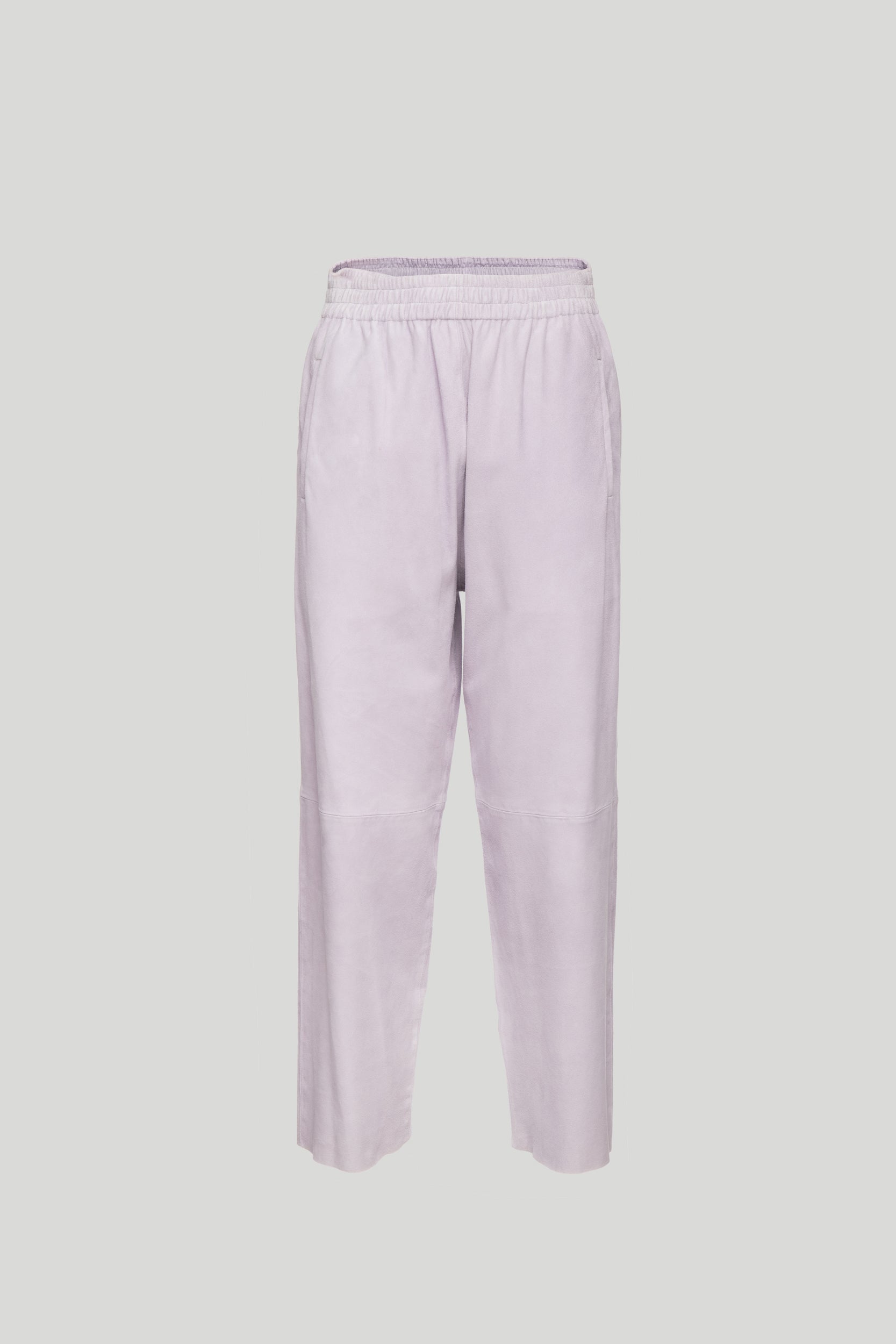 PINKO Lilafarbene Wildlederhose