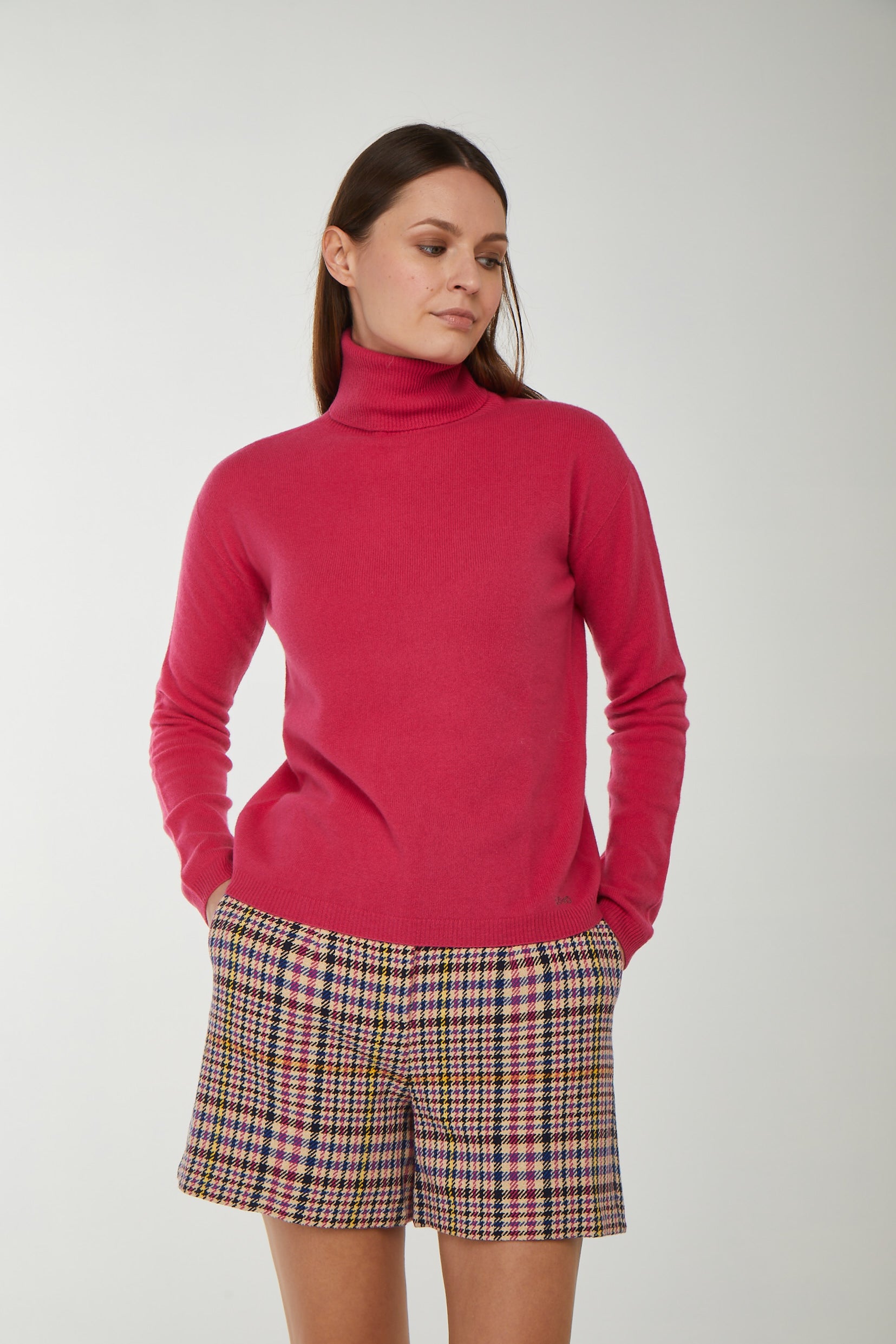 LIU JO Fuchsia Rollkragenpullover