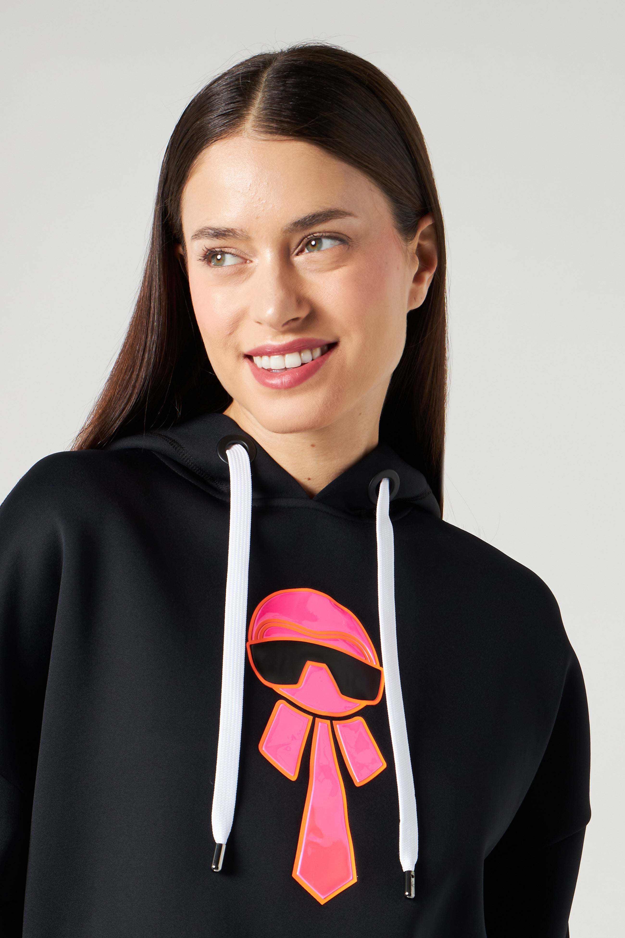 FENDI Schwarz Sweatshirt mit Karlito-Print
