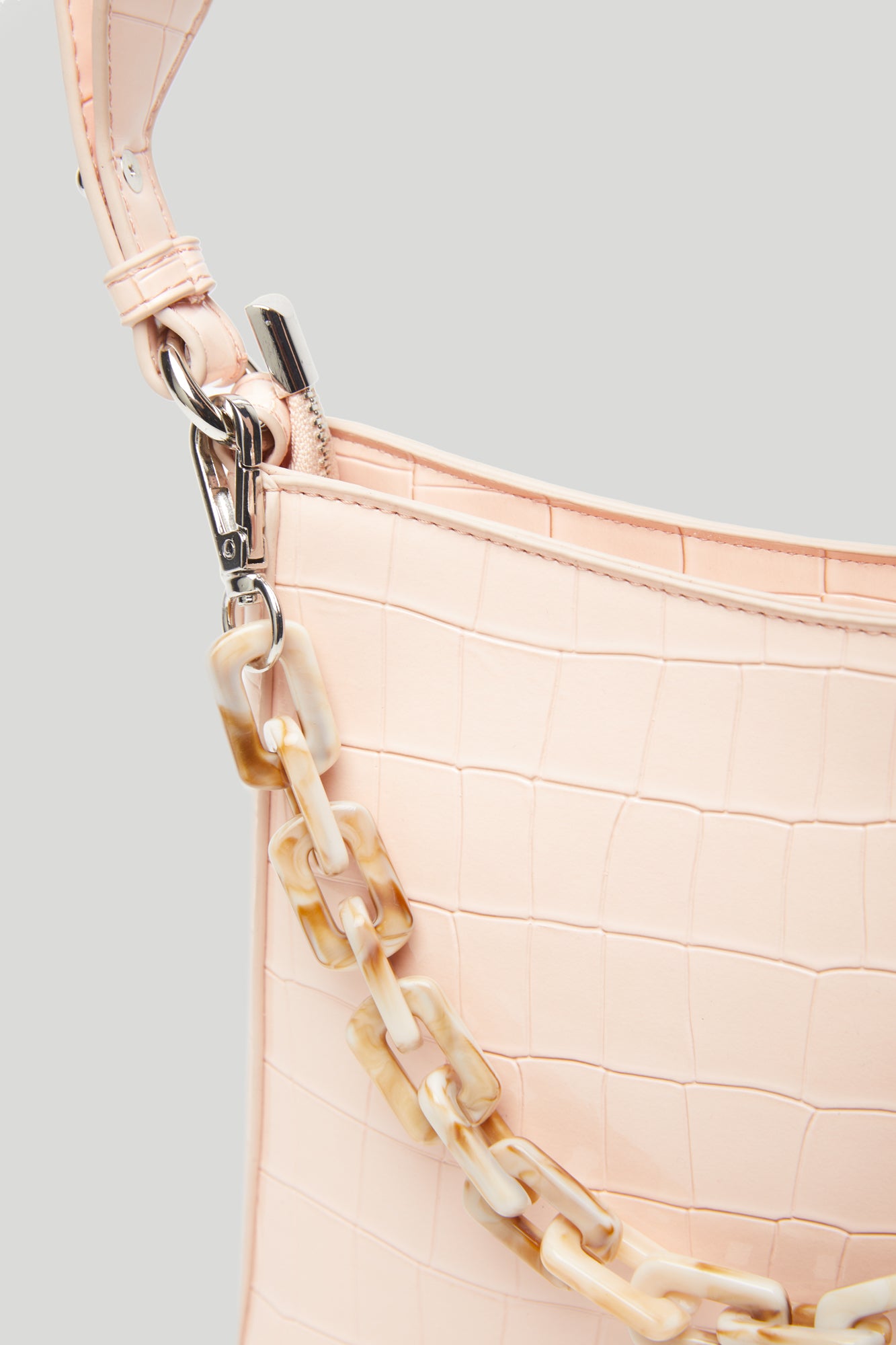 HVISK Tasche Croco Kleine Rose