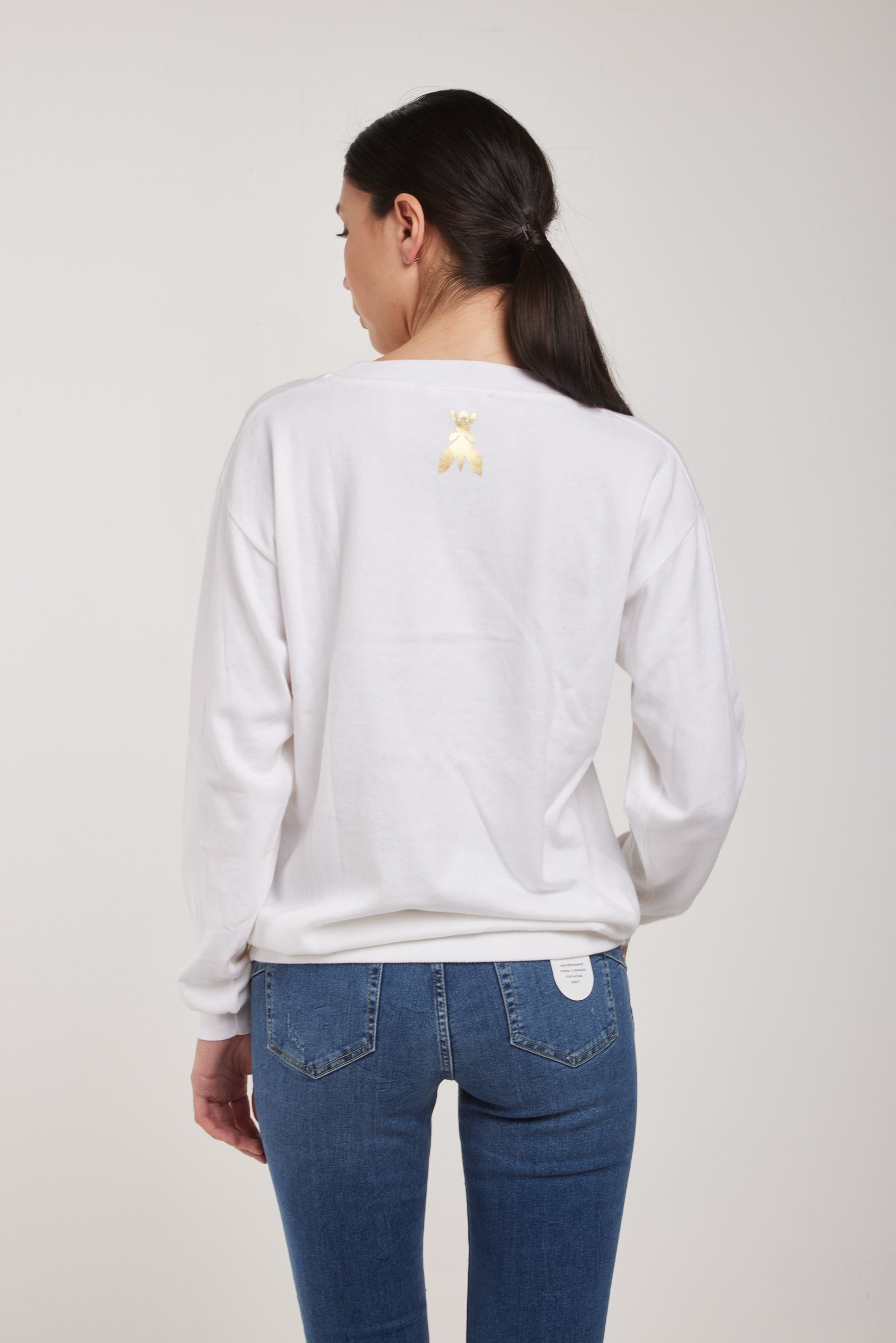 PATRIZIA PEPE Live Your Life Shirt Weiße