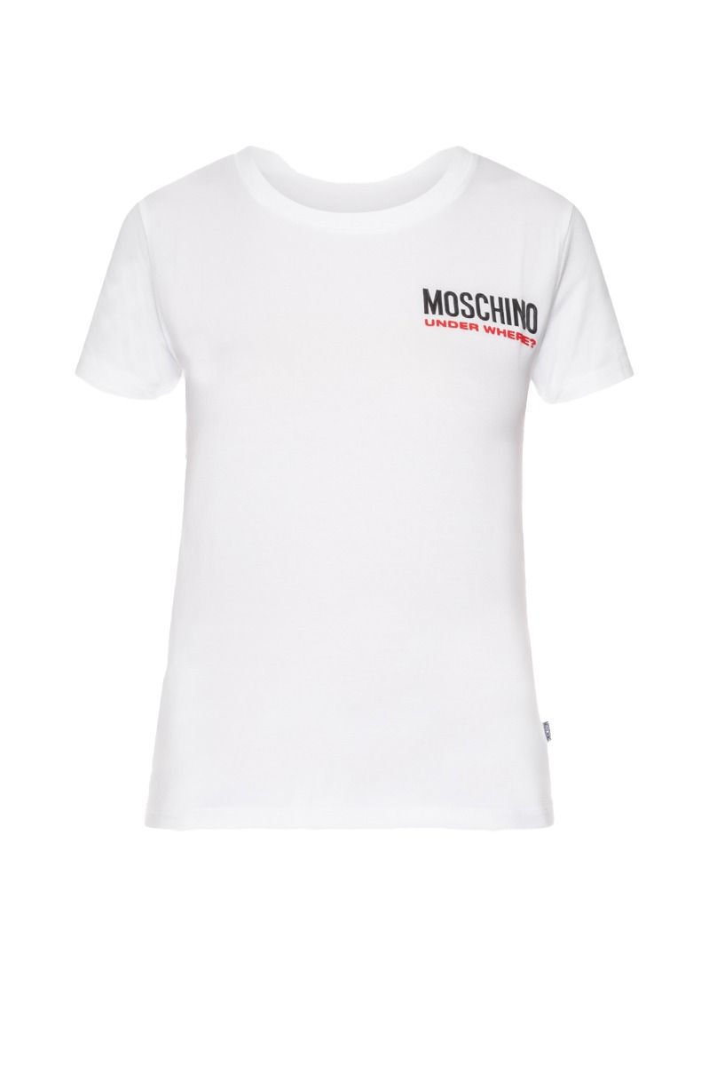 MOSCHINO T-Shirt Weiße „Under Where“