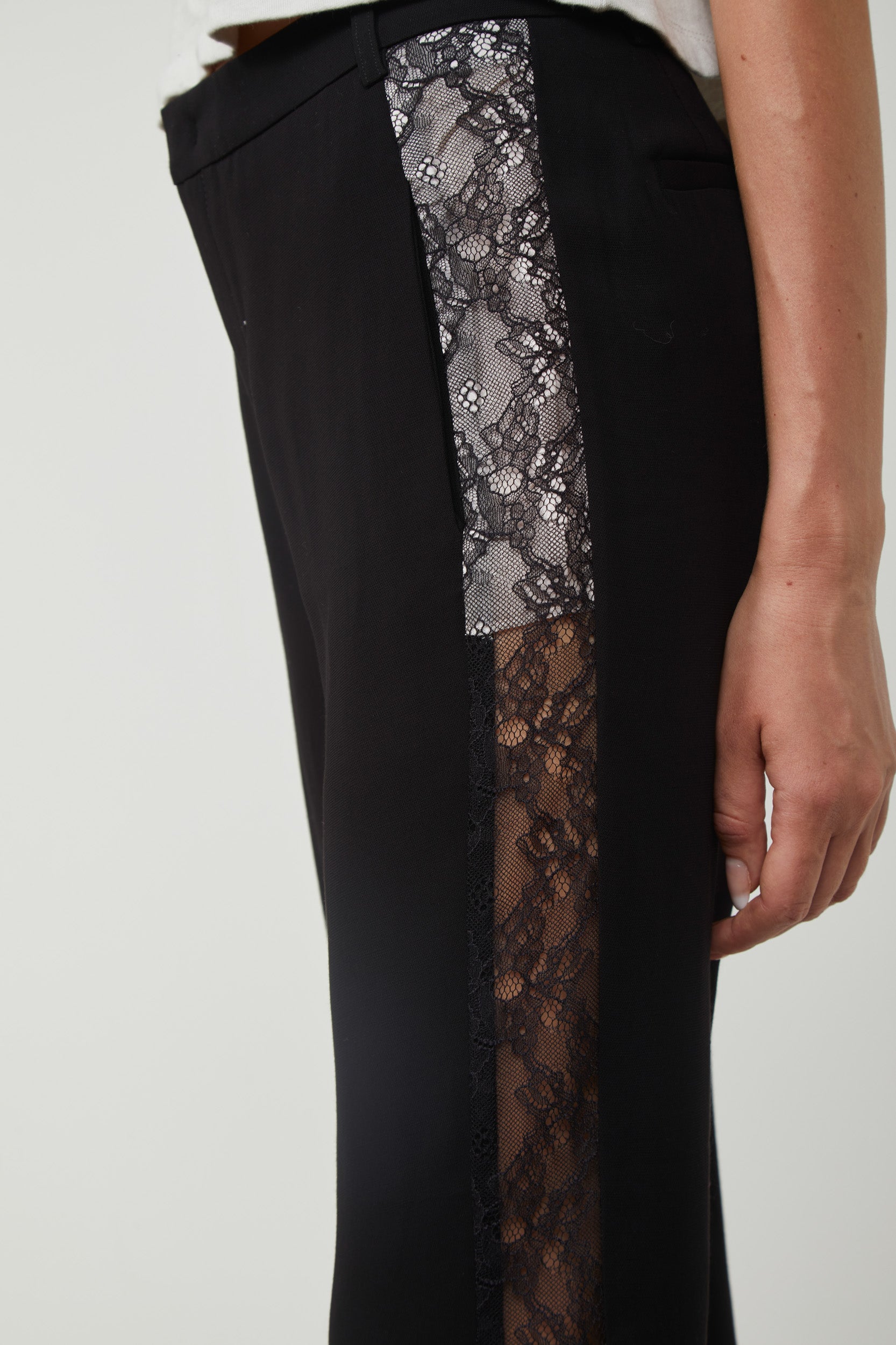 PINKO Schwarz Spitzenhose