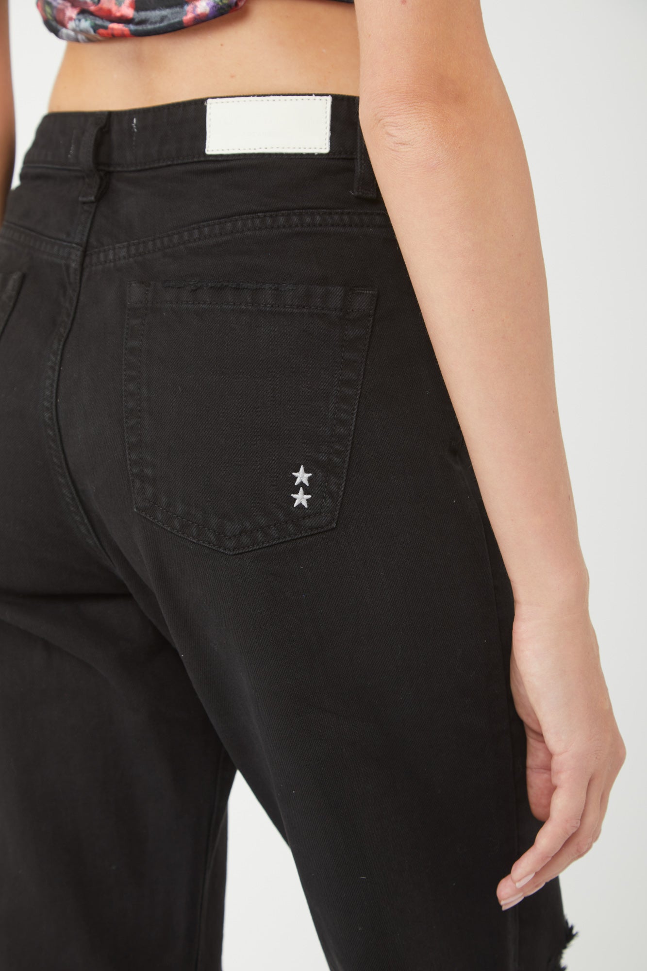 Icon Denim Mom-Jeans Chloe Schwarz