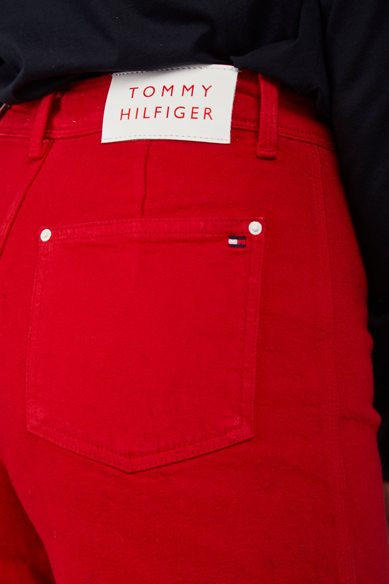 TOMMY HILFIGER Jeans mit weitem Bein Rote