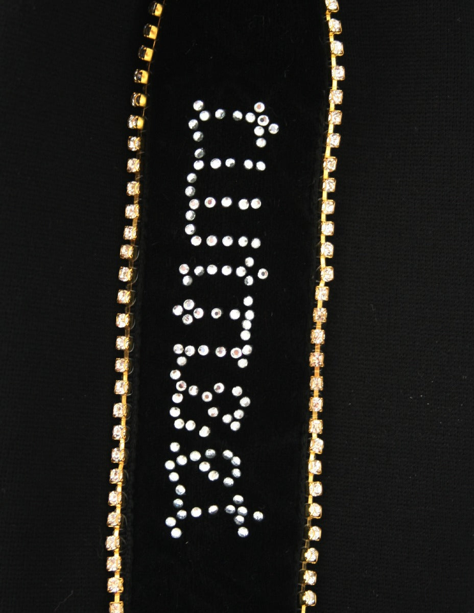 Twinset Girl Leggings mit Strass Schwarz