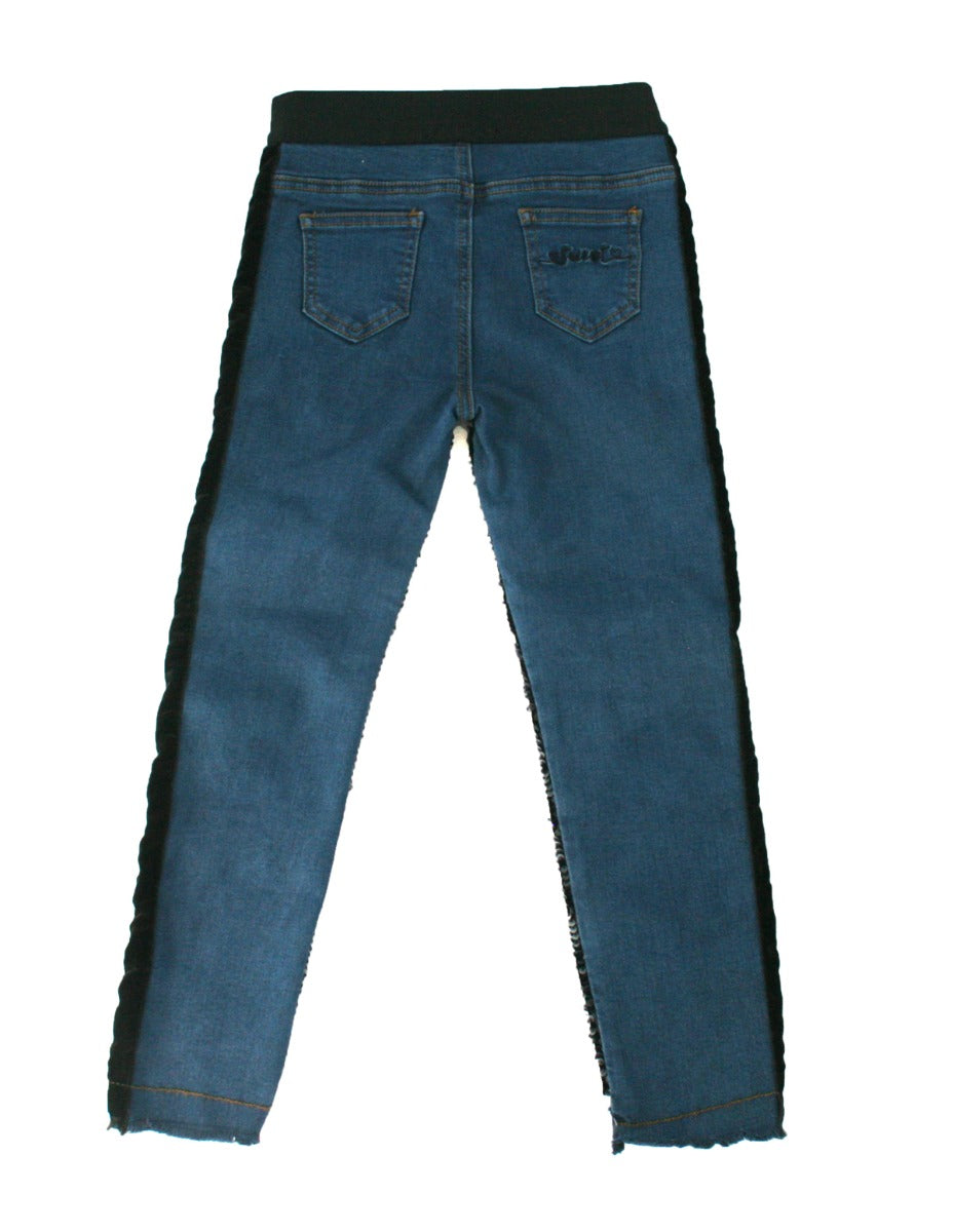 Twinset Girl Jeans Skinny mit Pailletten