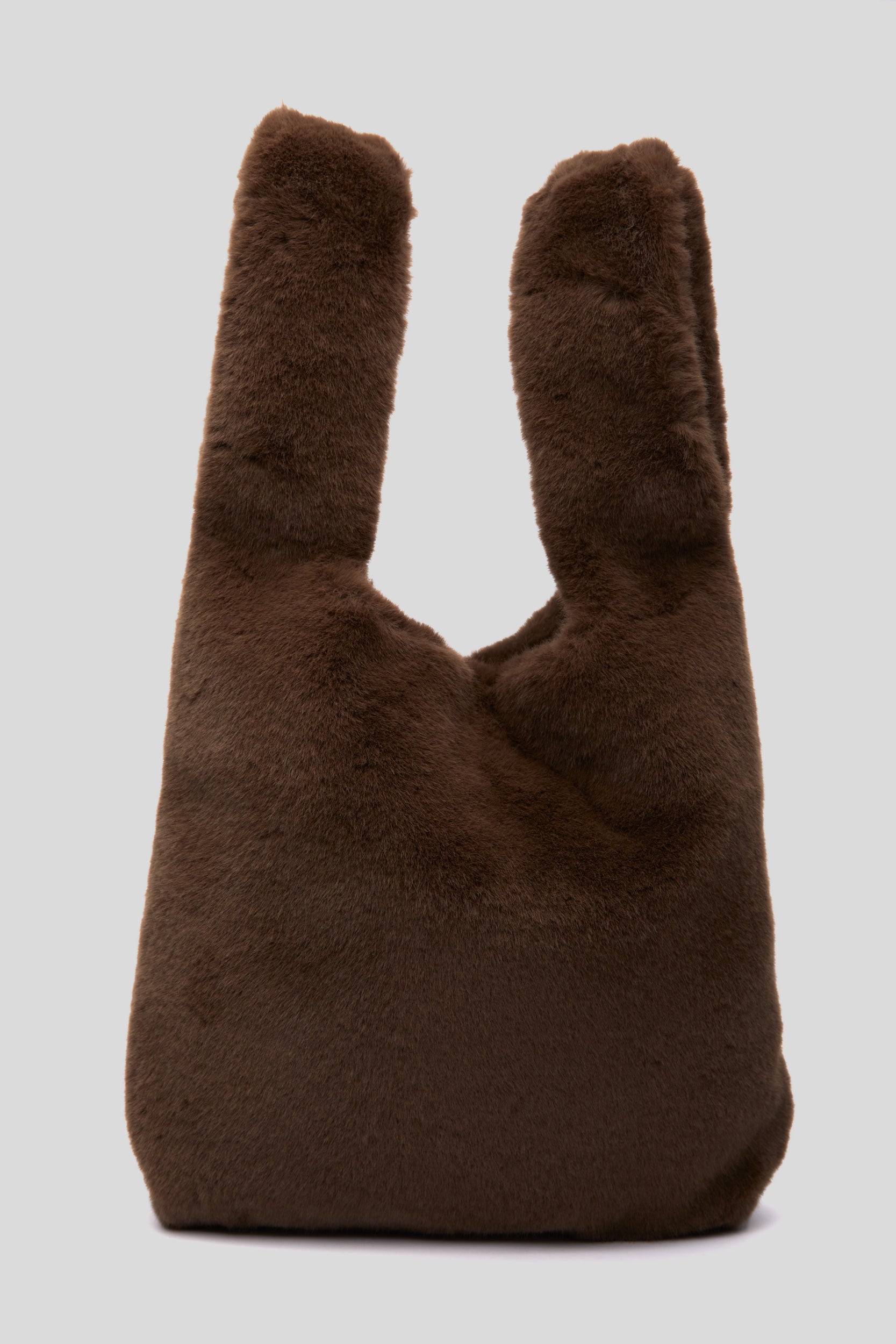 STAND STUDIO Tasche Market Fur- Braun