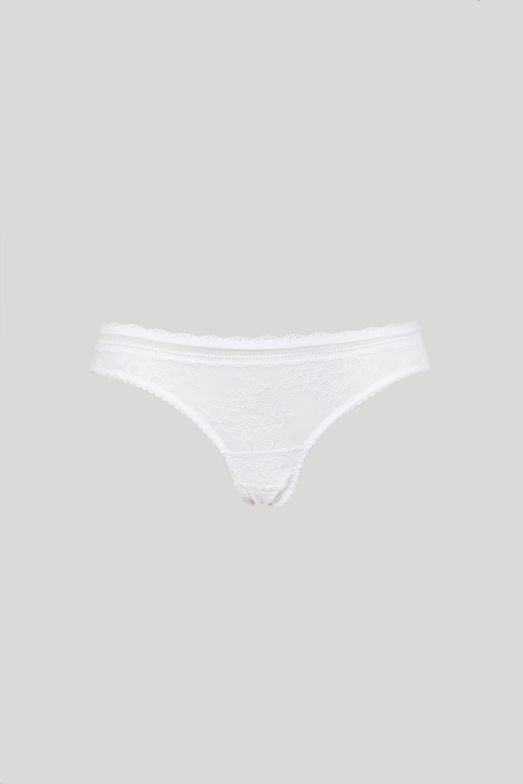 TWINSET Brasilianischer Slip Weiße Spitze