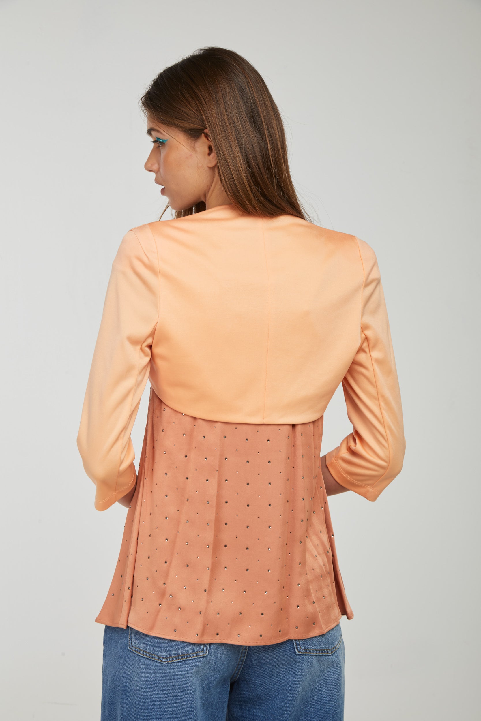 PATRIZIA PEPE Pfirsichfarbenes Achselzucken