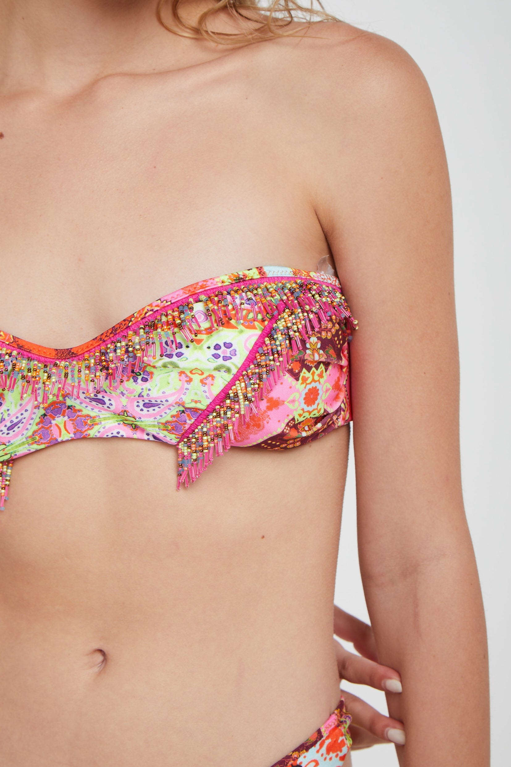 F**K Paisley-Bikini mit Balcony-Top