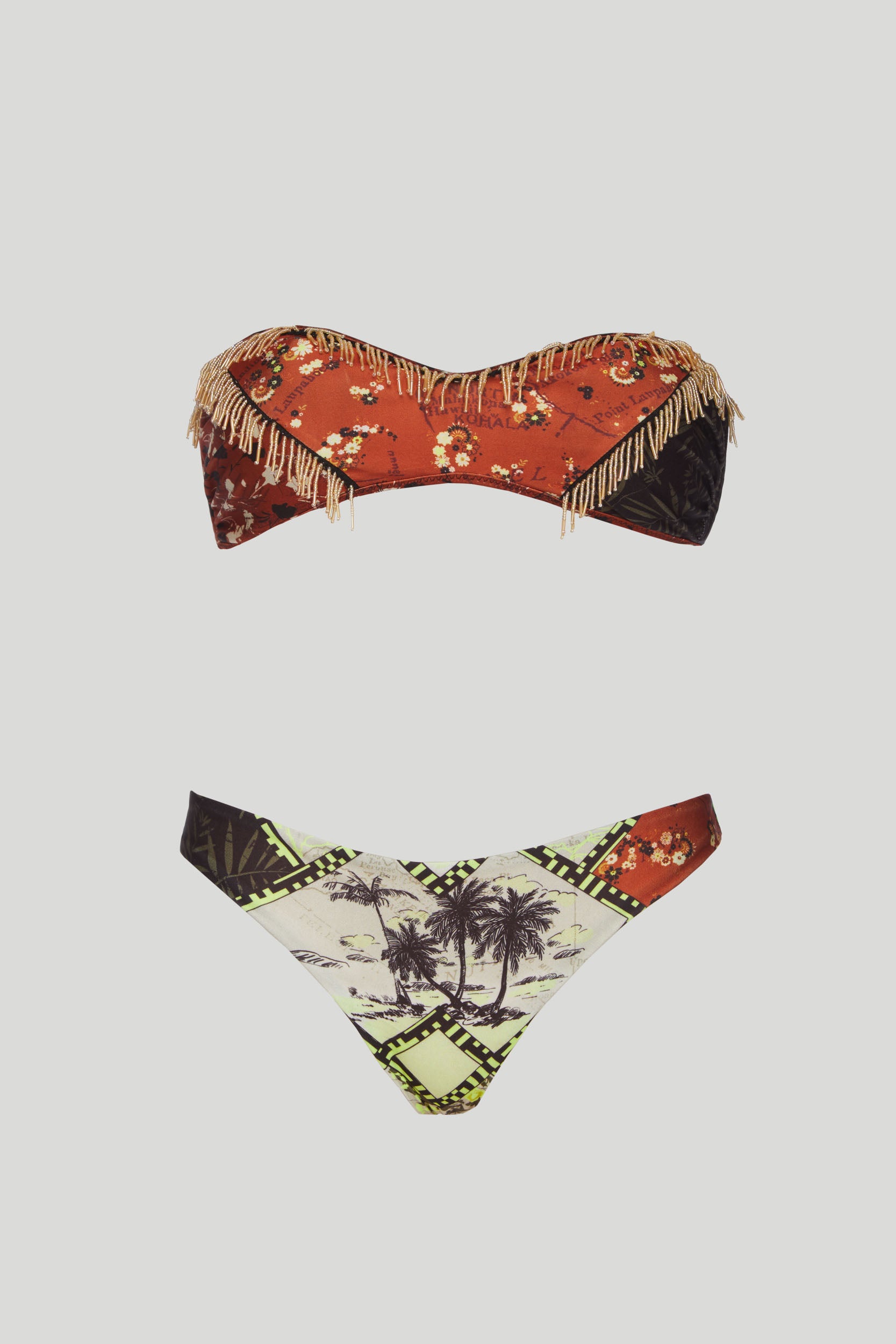 F**K Korallenbikini mit Balcony-Top