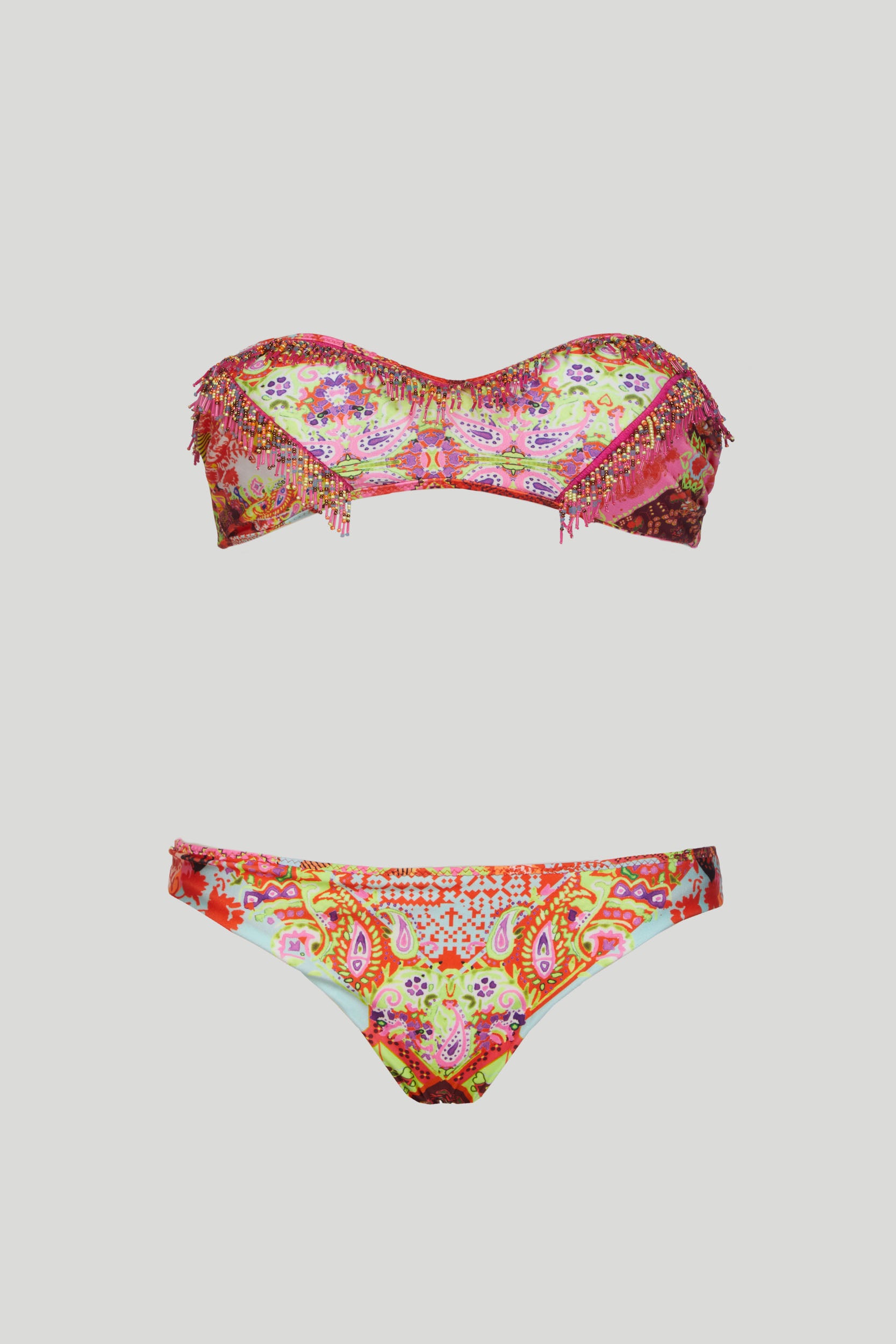 F**K Paisley-Bikini mit Balcony-Top