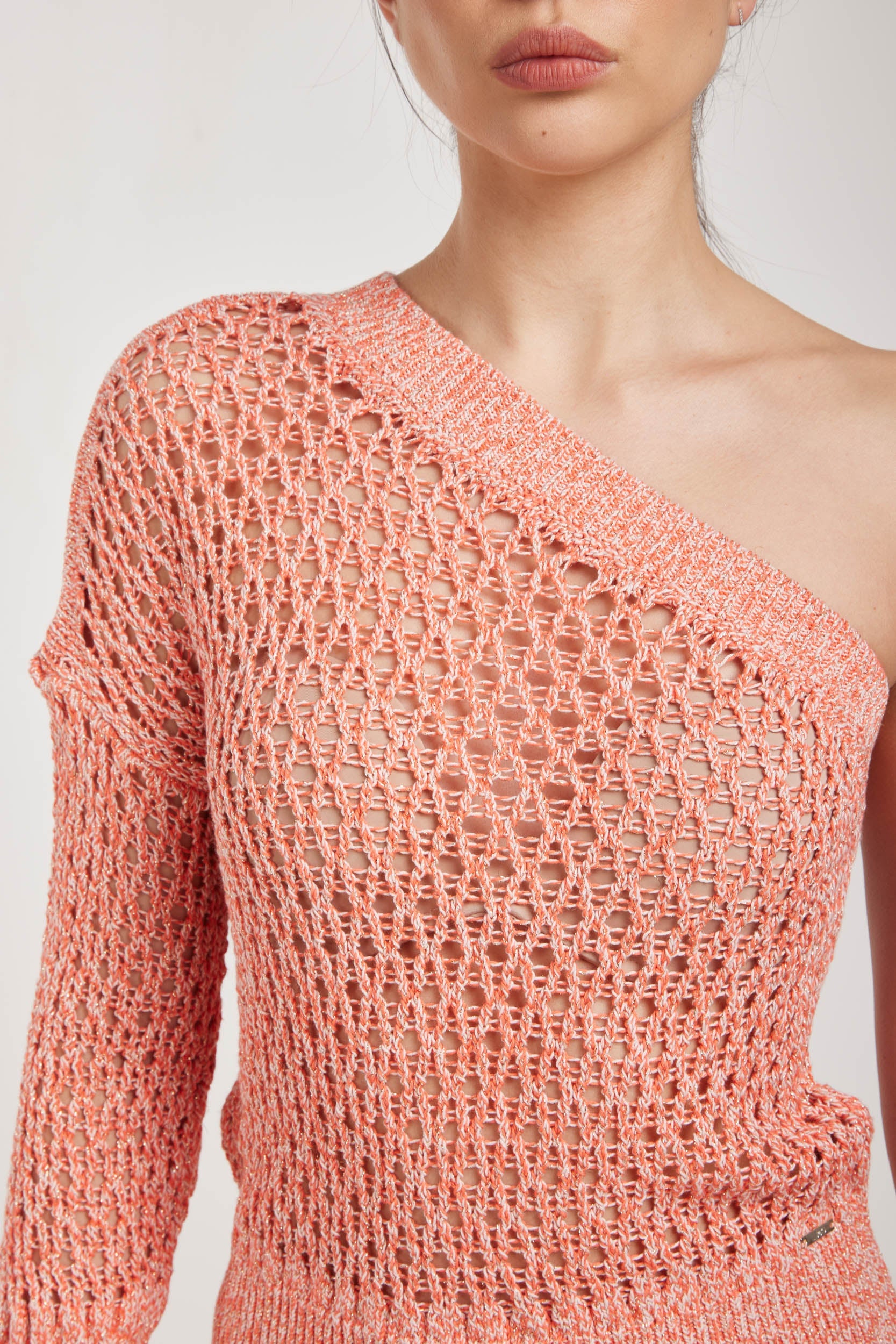 LIU-JO Netz-One-Shoulder-Hemd