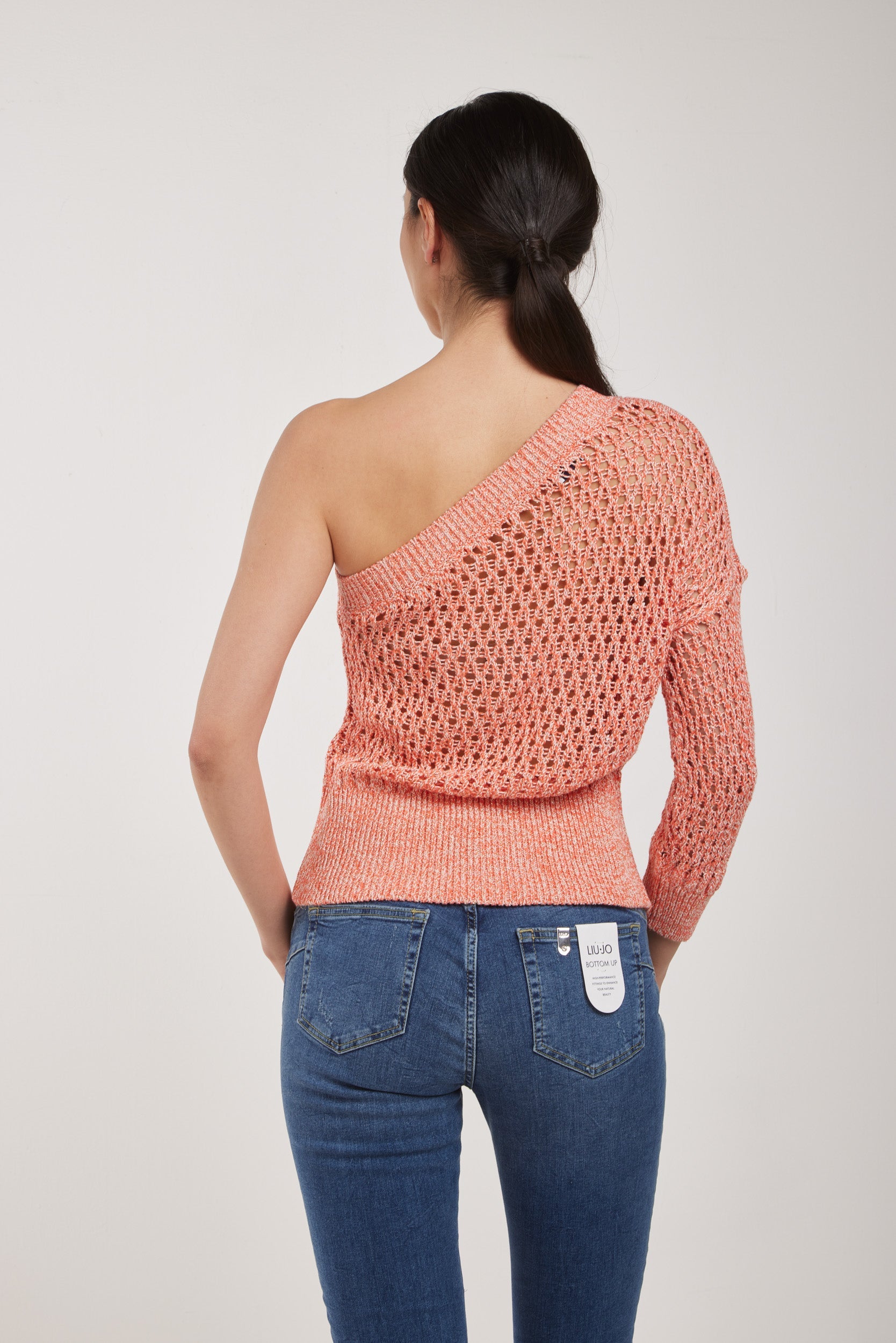 LIU-JO Netz-One-Shoulder-Hemd