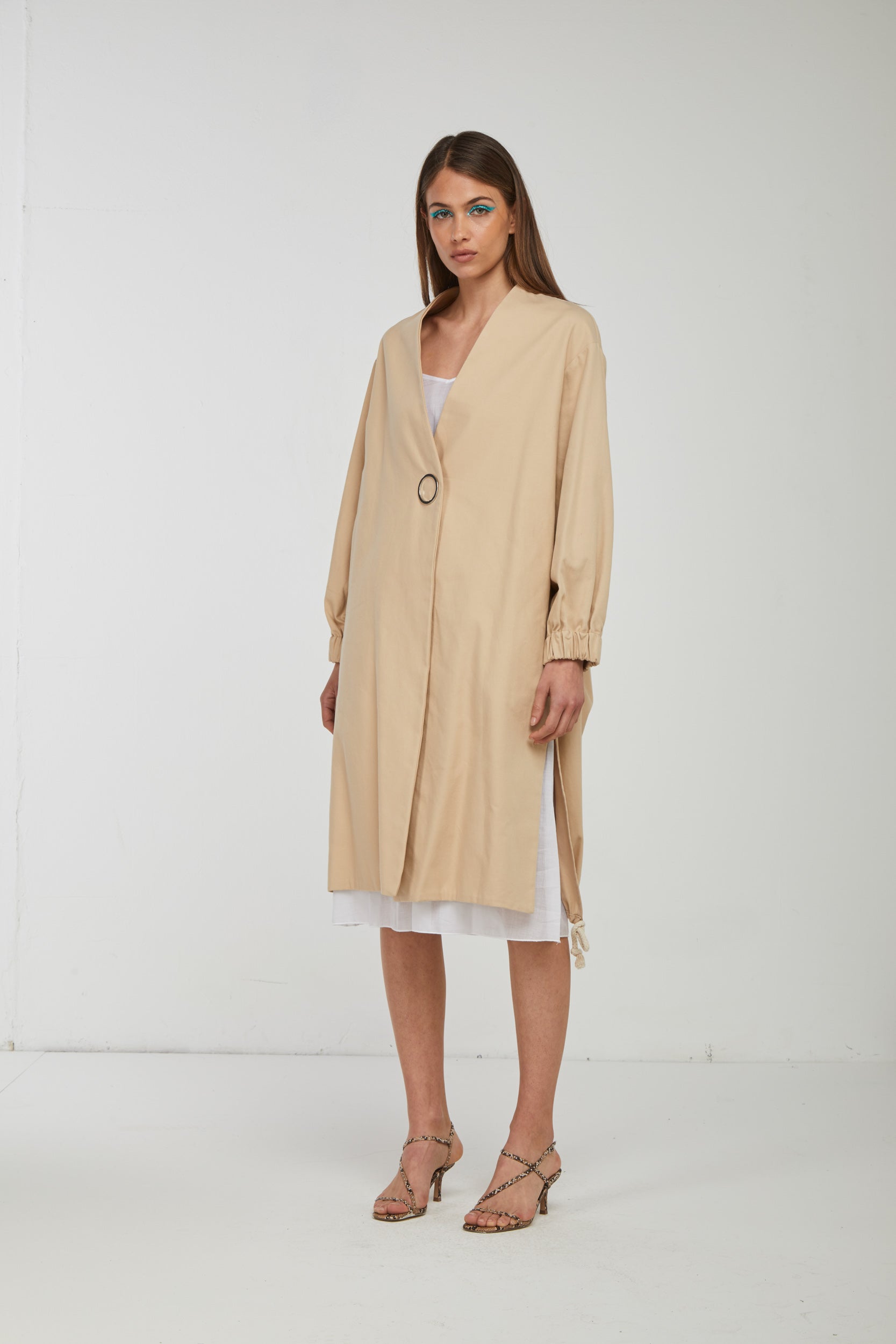 OTTOD'AME Dune Beige Duster-Mantel