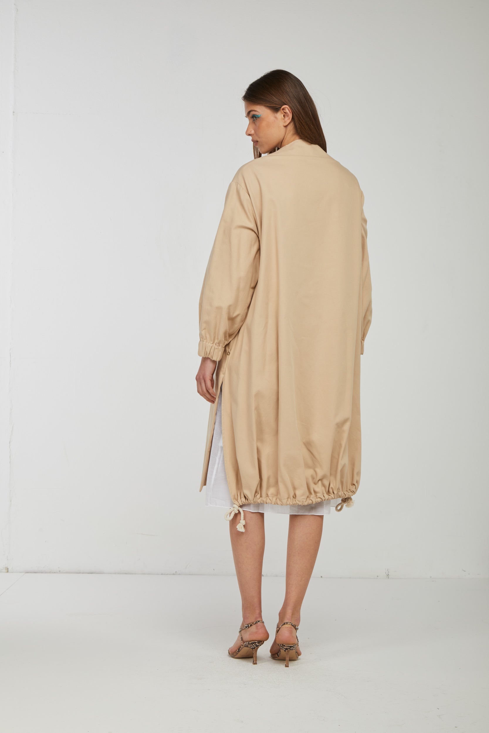 OTTOD'AME Dune Beige Duster-Mantel