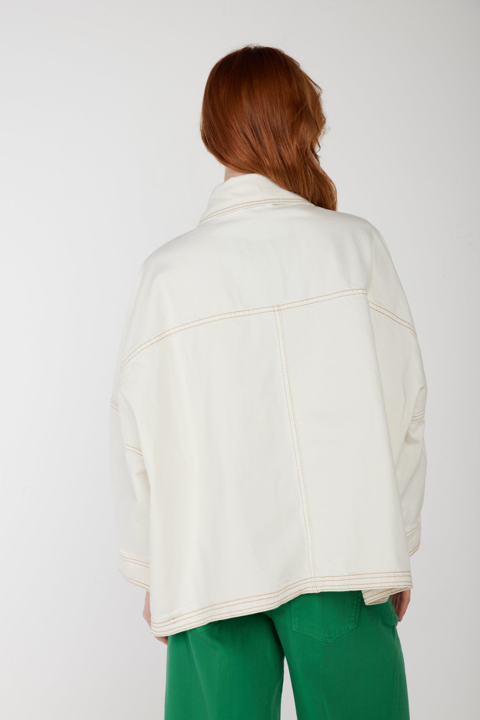 OOF WEAR Cremefarbene Jeansjacke