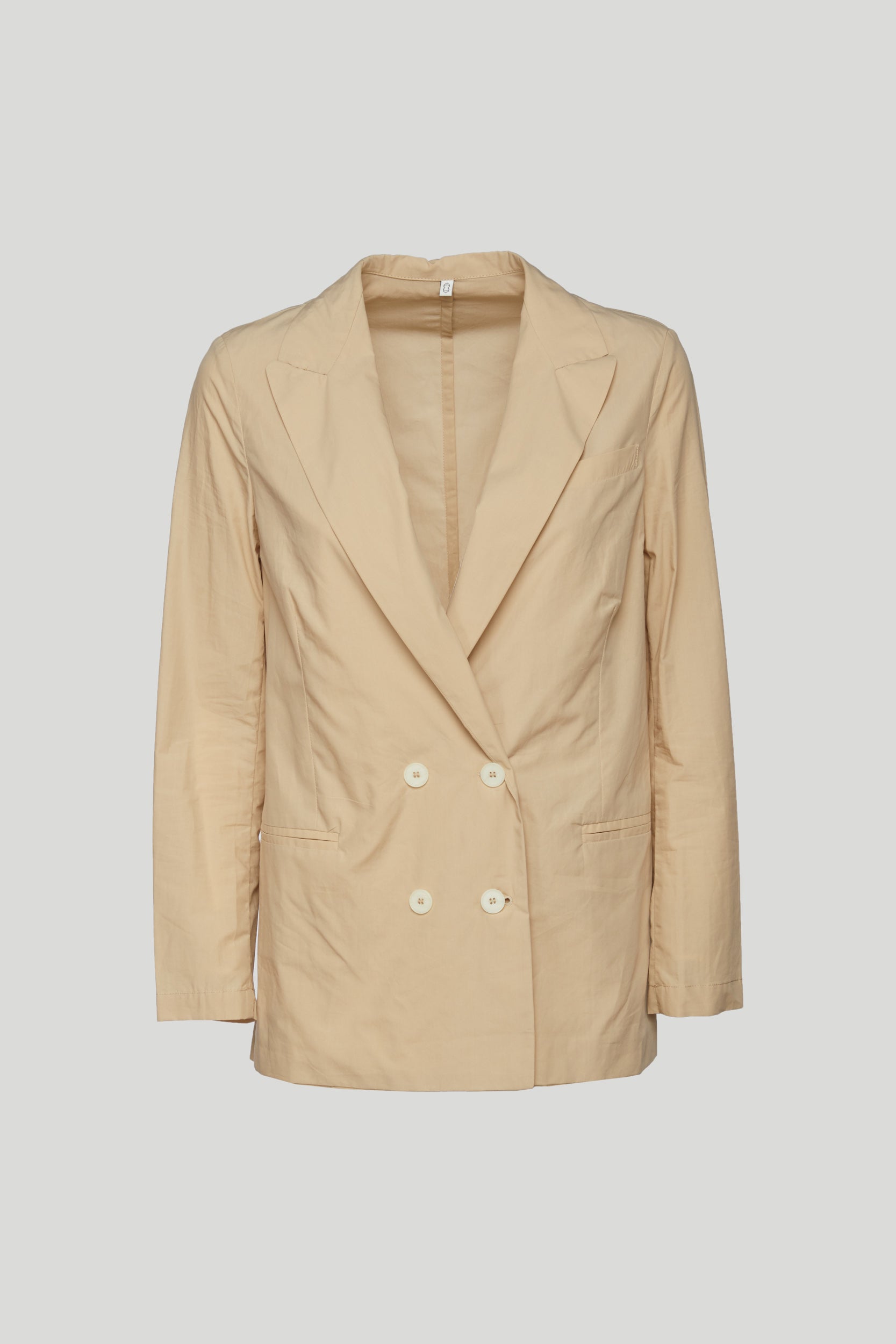 OTTOD'AME Beige zweireihiger Blazer